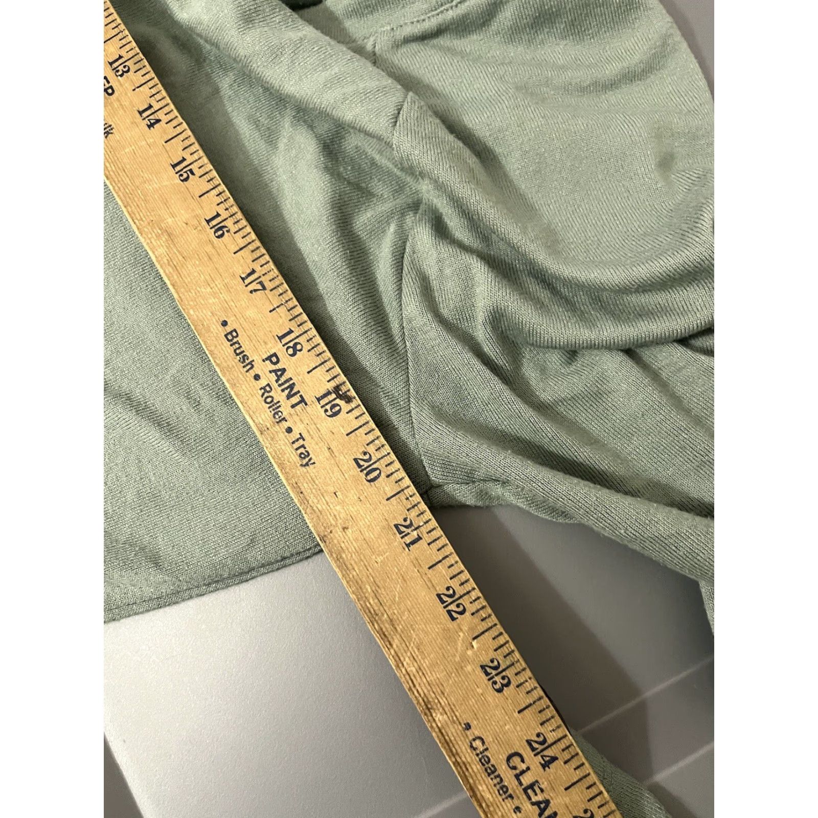 Banana Republic Banana Republic Tunic Shirt Women L Green Raglan Sleeve V-Neck Casual All Seasons Knit Top Size L / US 10 / IT 46 - 6 Thumbnail