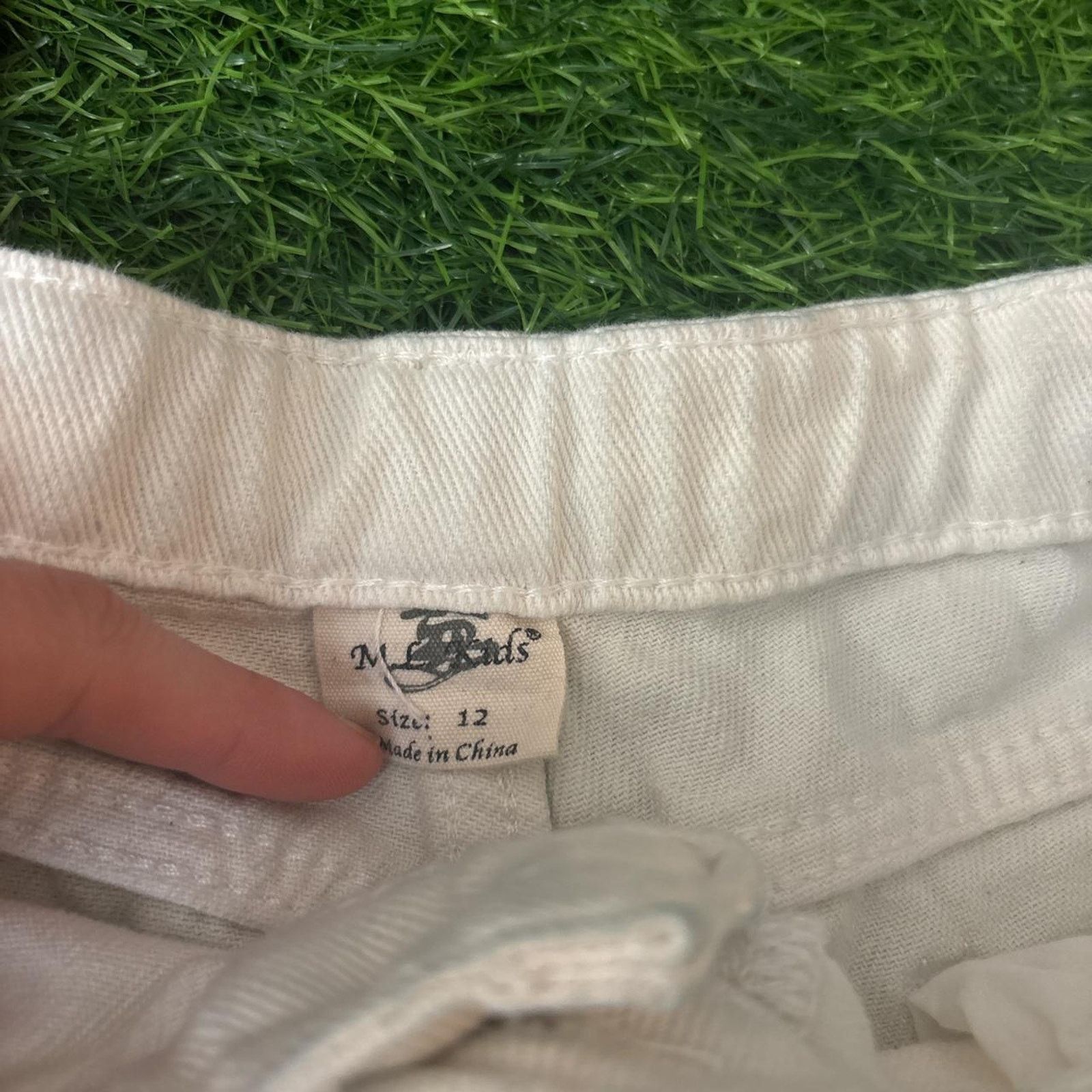 Other White Y2k M.LKids Distressed Jean Shorts Size 25" / US 0 / IT 36 - 5 Thumbnail