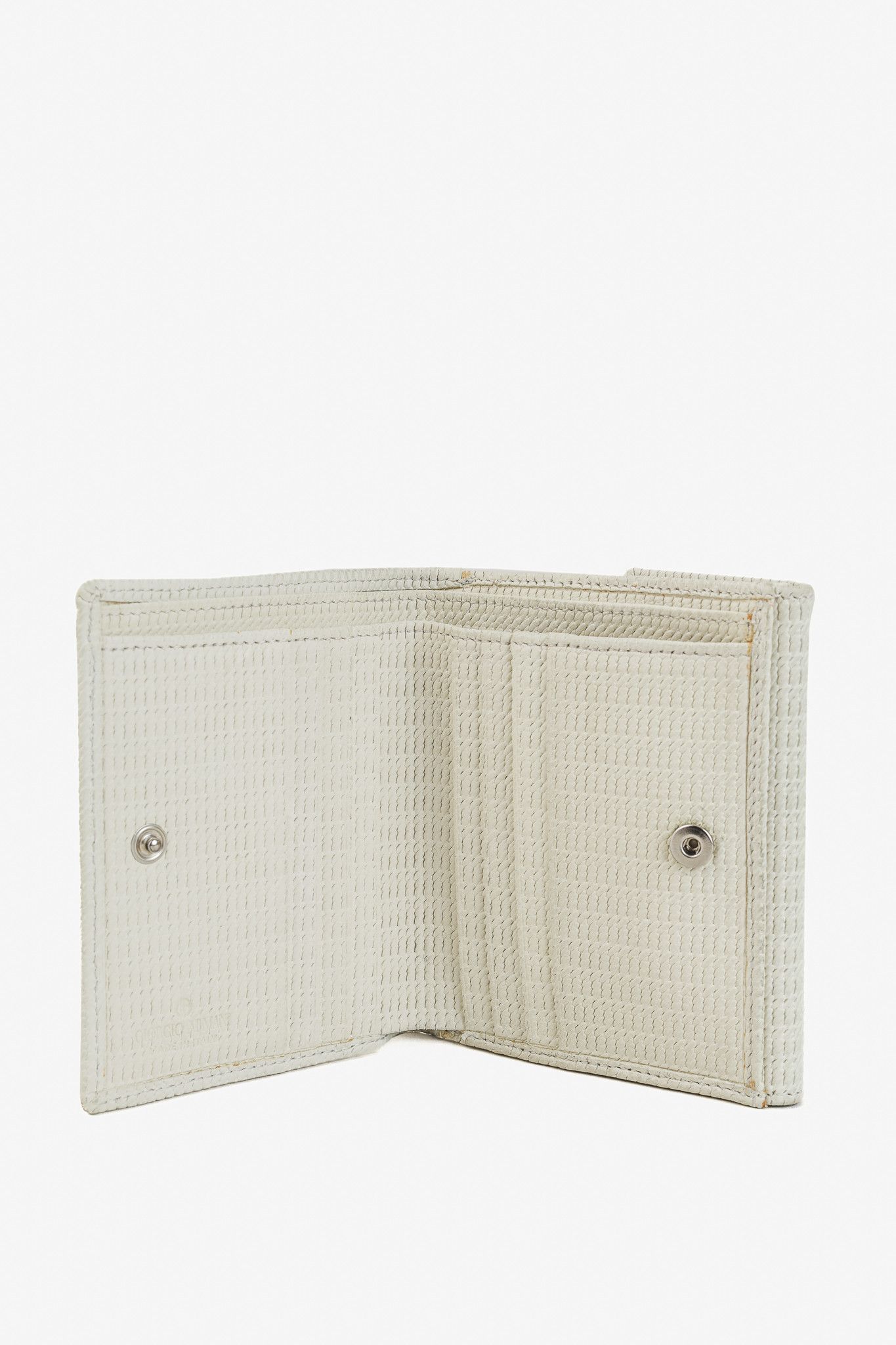 Giorgio Armani Giorgio Armani Textured-Faux-Leather Crystal-Logo Wallet Size ONE SIZE - 7 Thumbnail
