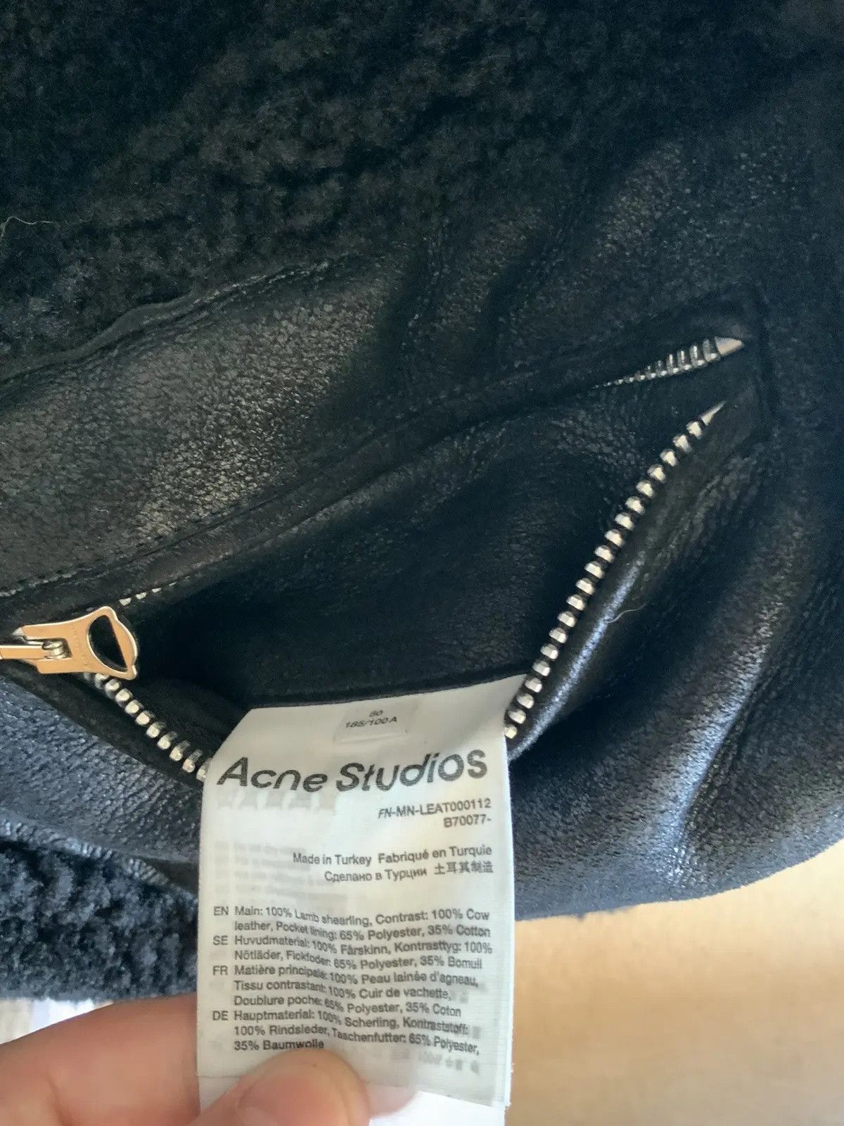 Acne Studios Acne Shearling Leather Jacket - FINAL DROP Size US M / EU 48-50 / 2 - 9 Thumbnail