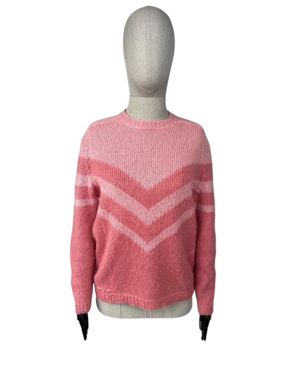 Sezane LA MAILLE SEZANE Rose Pink Kid Mohair Wool Blend Sweater Size M / US 6-8 / IT 42-44 - 3 Thumbnail