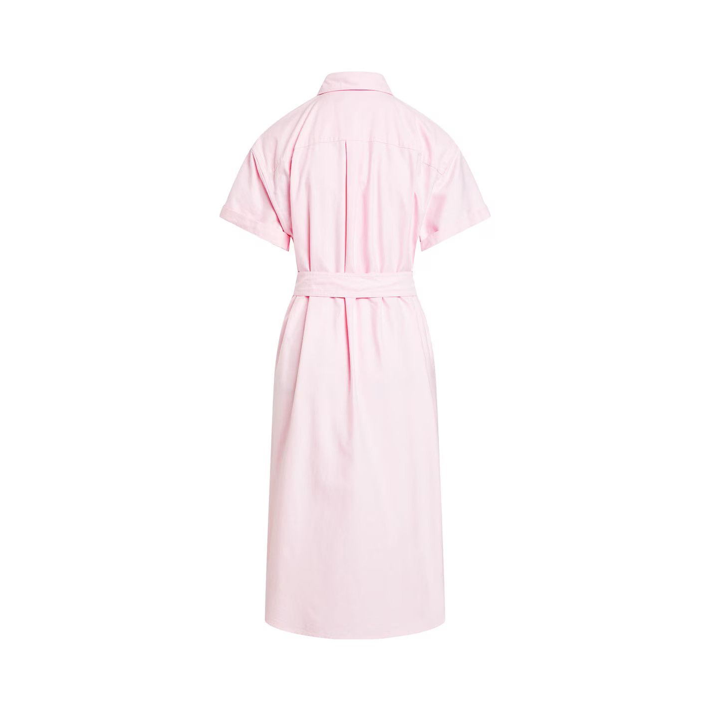 Polo Ralph Lauren o1g2r1mq0825 Belted Short-Sleeve Oxford Shirtdress Bath Pink Size L / US 10 / IT 46 - 2 Thumbnail