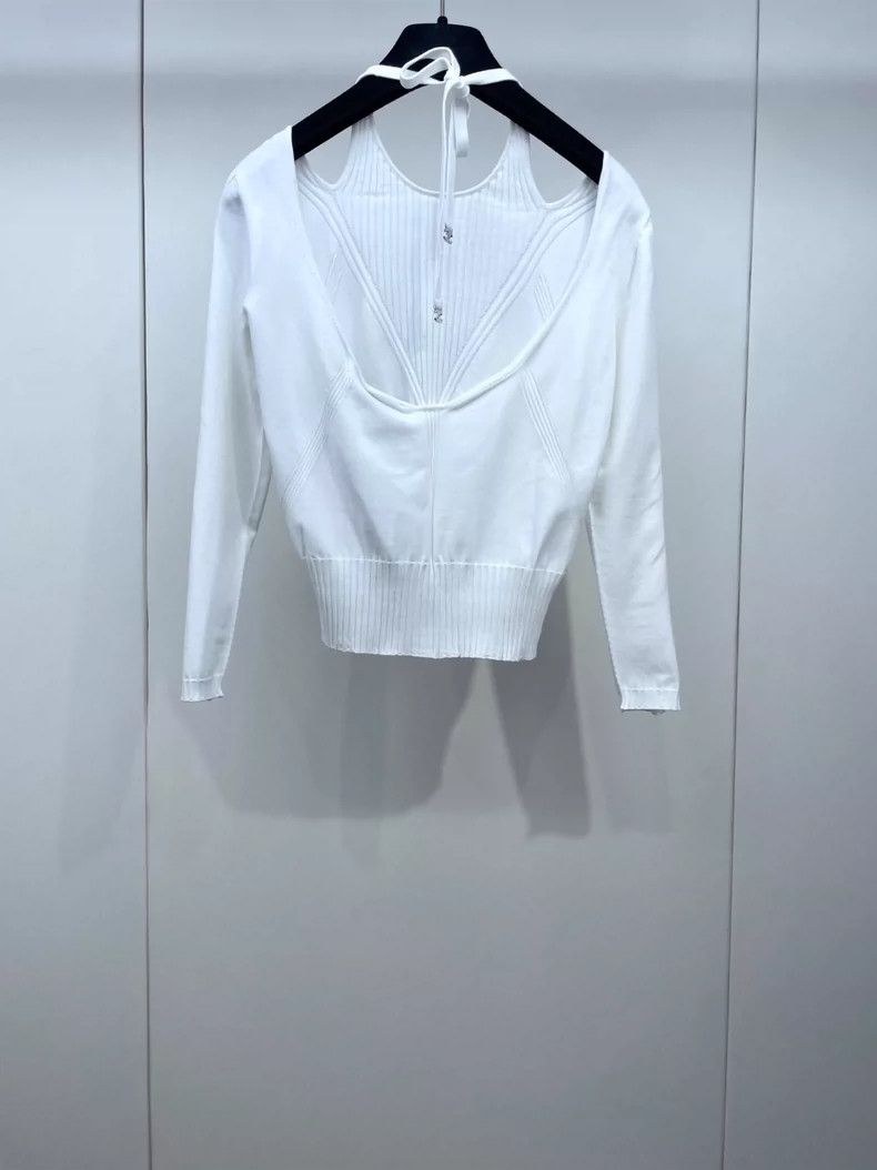 Chanel Chanel 24Bb backless neck knitted long sleeves 2504-Nextar Size XXS / US 00 / IT 34 - 2 Thumbnail