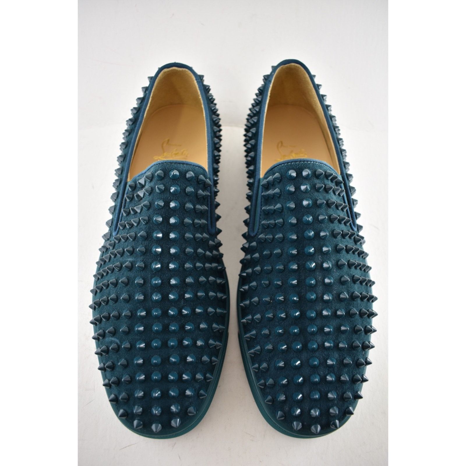 Christian Louboutin Christian Louboutin Roller-Boat Flat Lagune Blue Spikes Low Size US 10.5 / EU 43-44 - 6 Thumbnail