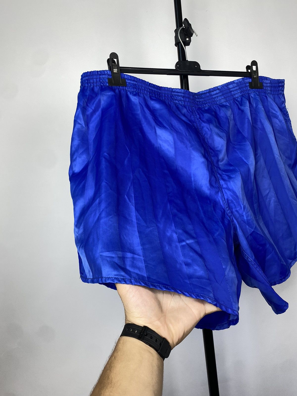 Adidas × Vintage Vintage Adidas Blue West Germany Shorts 80s Football Soccer Size US 38 / EU 54 - 2 Thumbnail