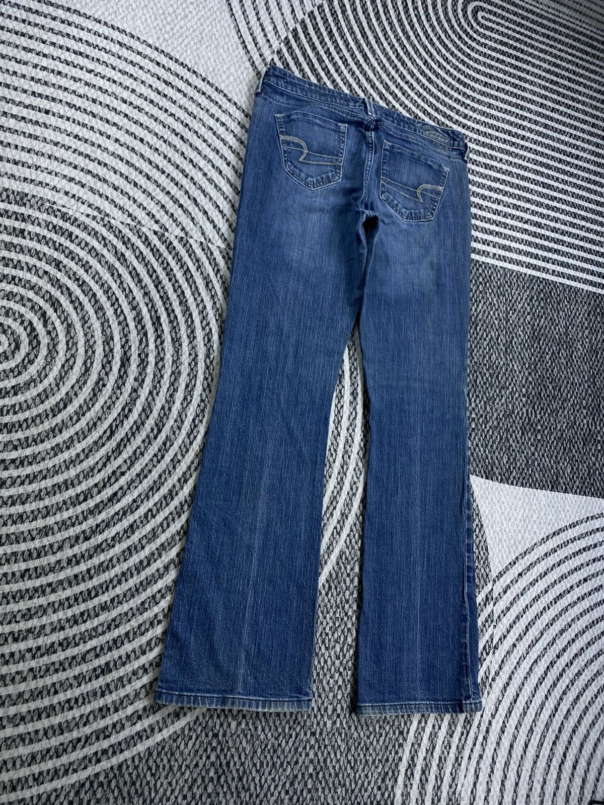 American Eagle Outfitters Vtg American Eagle Denim Blue Bootcut Jeans Size 33" - 5 Thumbnail