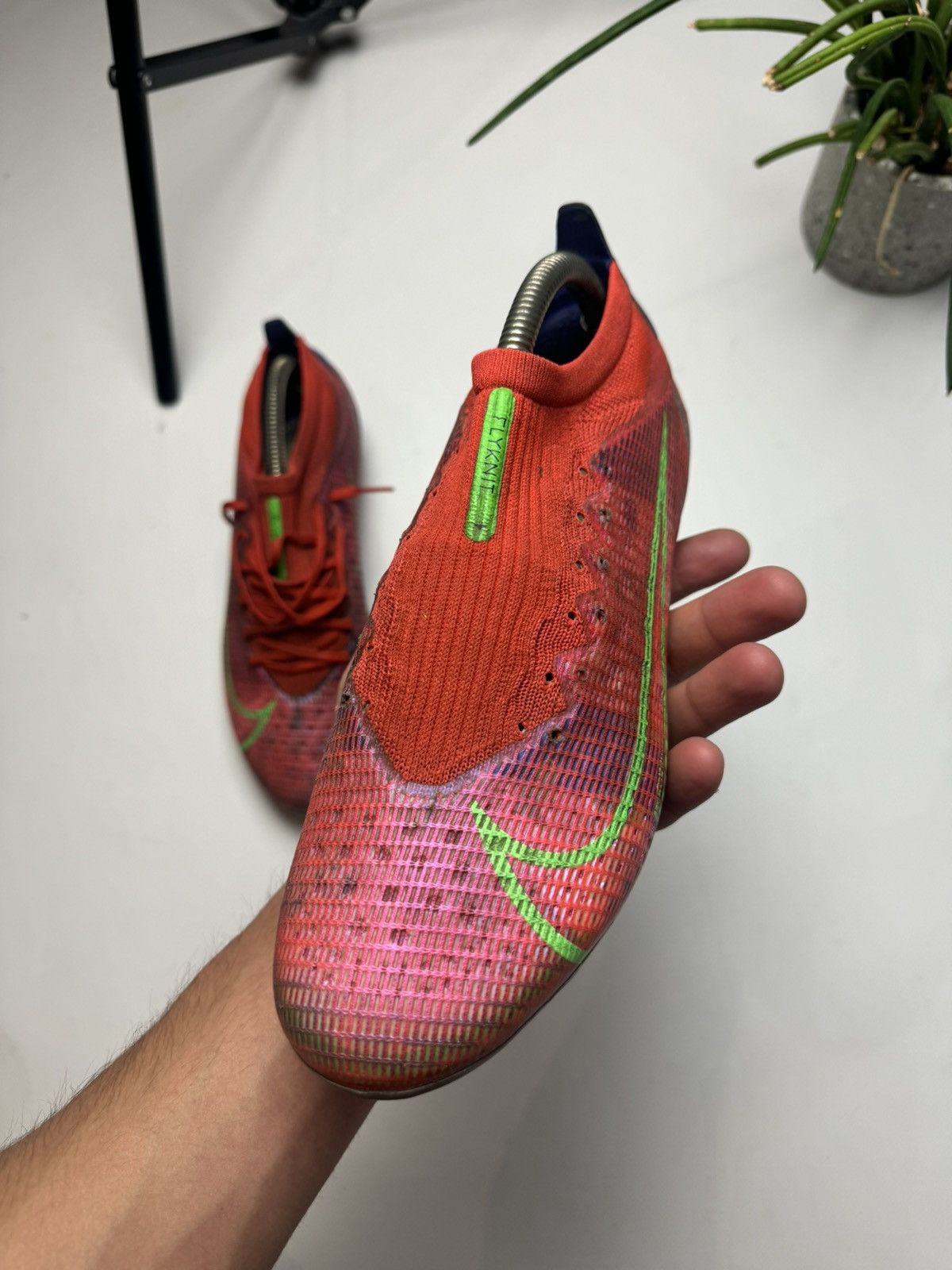 Nike × Vintage Rare Nike Mercurial flyknit boots Size US 9 / EU 42 - 7 Thumbnail