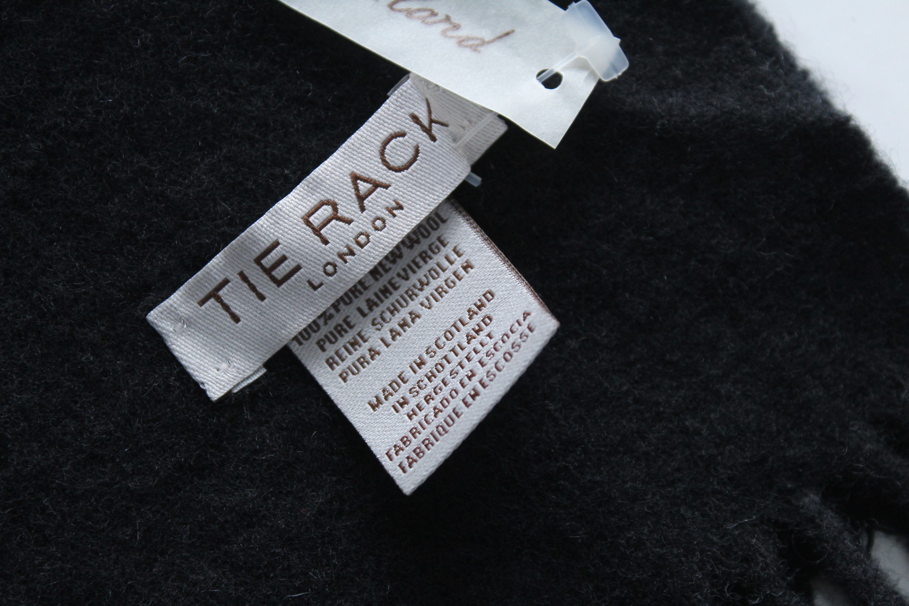 Vintage Tie Rack London Scard Lambswool Made In Scotland New Size ONE SIZE - 7 Thumbnail