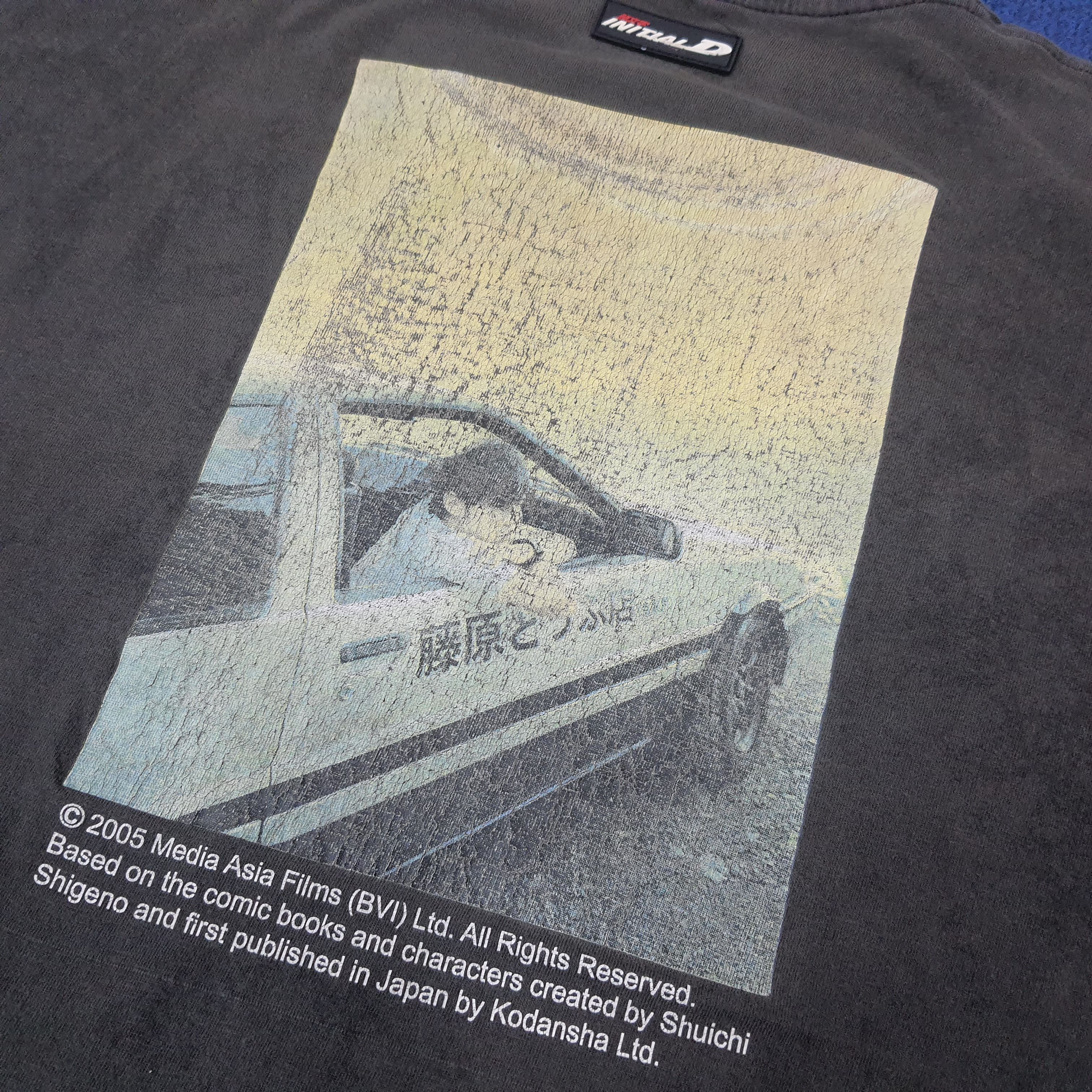 Japanese Brand Vintage Initial D Japan Motorsports Racing Tshirt C259N65 Size US L / EU 52-54 / 3 - 2 Thumbnail