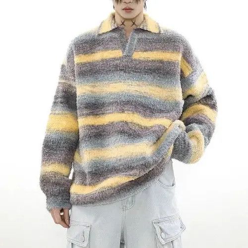Men's Vintage V Neck Knitted Pullovers