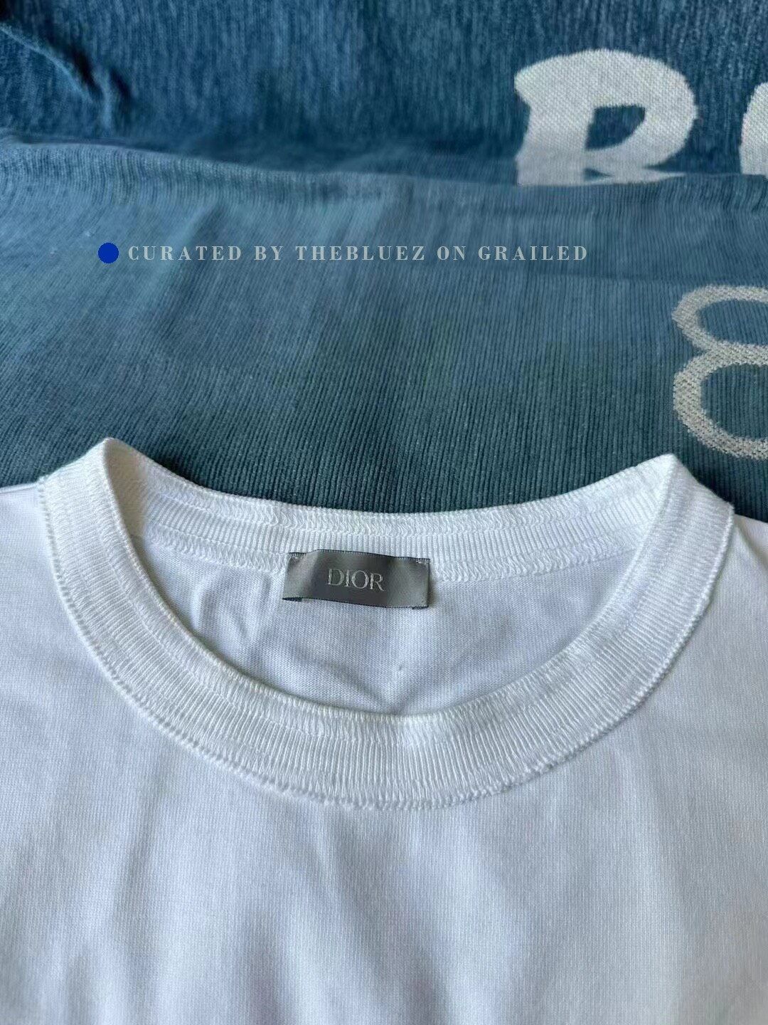 Sacai Dior x sacai Beige Paneled Short-Sleeve Size US M / EU 48-50 / 2 - 4 Thumbnail