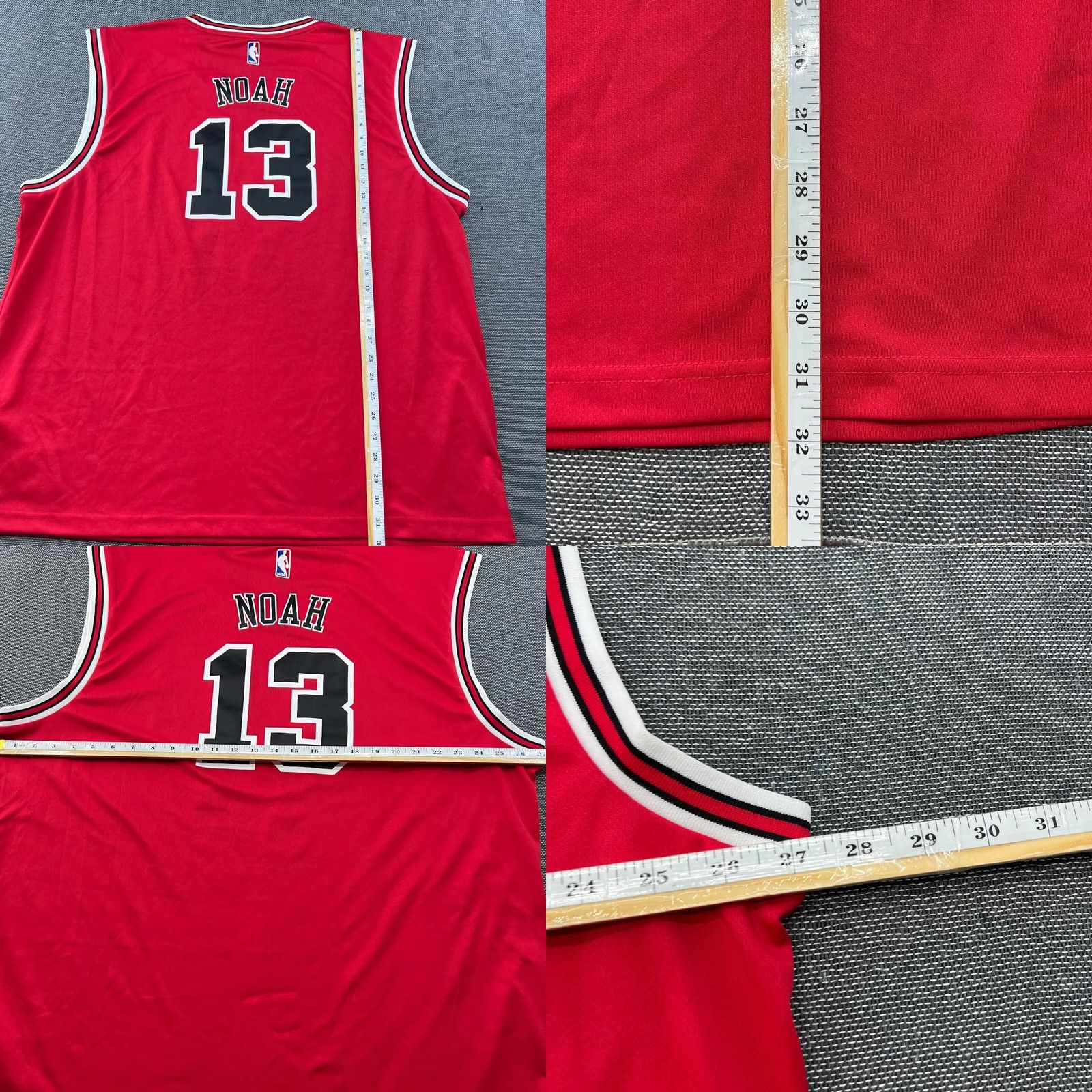 Adidas Chicago Bulls Jersey Tank Adidas Mens 2XL Joakim Noah #13 Basketball Red Jersey Tank Adidas Size US XXL / EU 58 / 5 - 8 Thumbnail