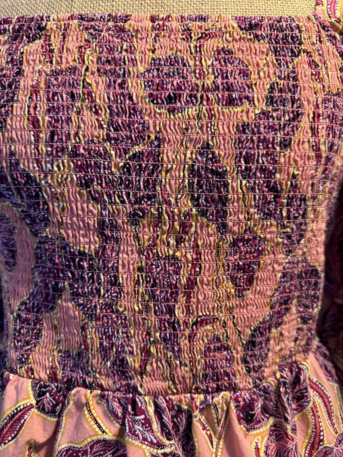 Other Boho Smocked Puff Sleeve Blouse – Size Medium Size M / US 6-8 / IT 42-44 - 3 Thumbnail