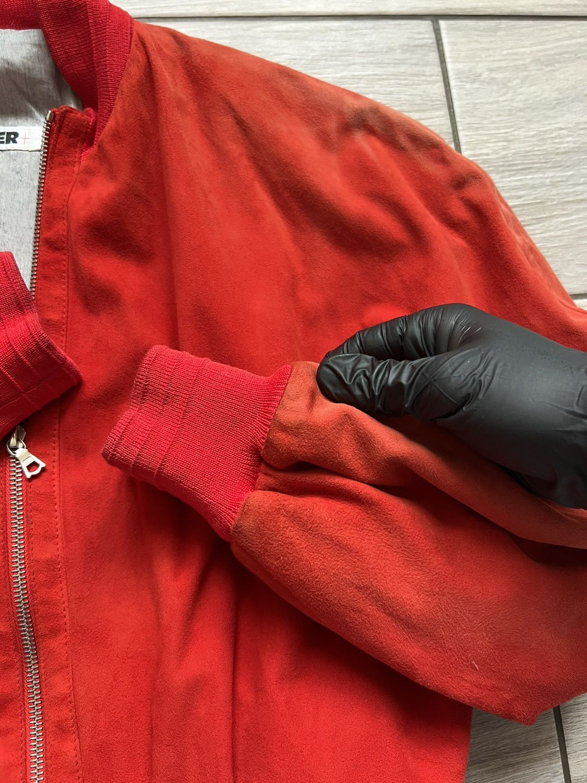 Jil Sander ARCHIVE Vintage Jil Sander Red Bomber Jacket 90s Designer Size M / US 6-8 / IT 42-44 - 9 Thumbnail