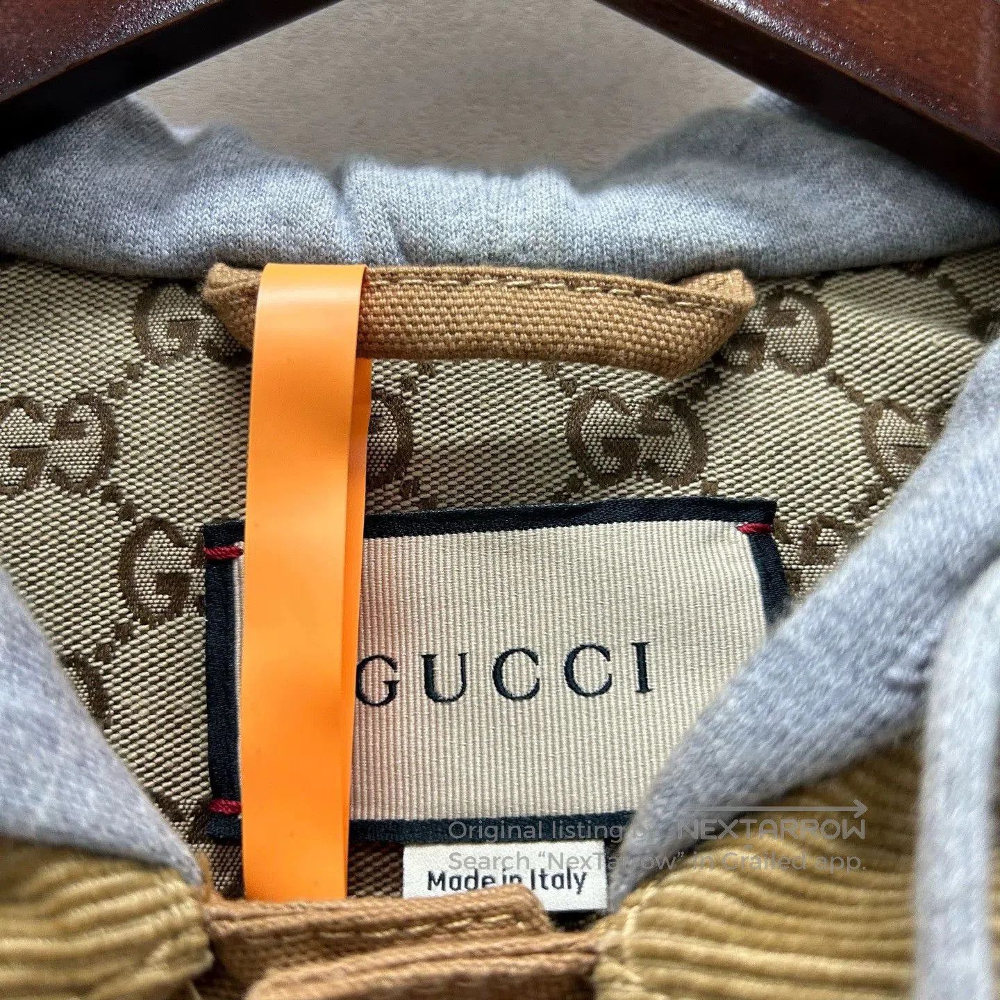 Gucci gucci hooded denim jacket with corduroy details. Size US L / EU 52-54 / 3 - 4 Thumbnail