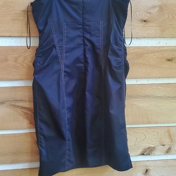 Vintage Cache Ruched Sleeveless Bodycon Concealed Zipper Y2K Lined B Size XL / US 12-14 / IT 48-50 - 3 Thumbnail
