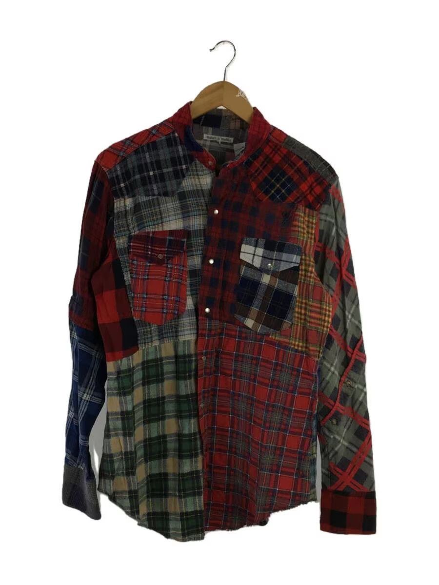 image of Needles Reconstructed Rebuild Plaid Button Shirt, Men's (Size Small)