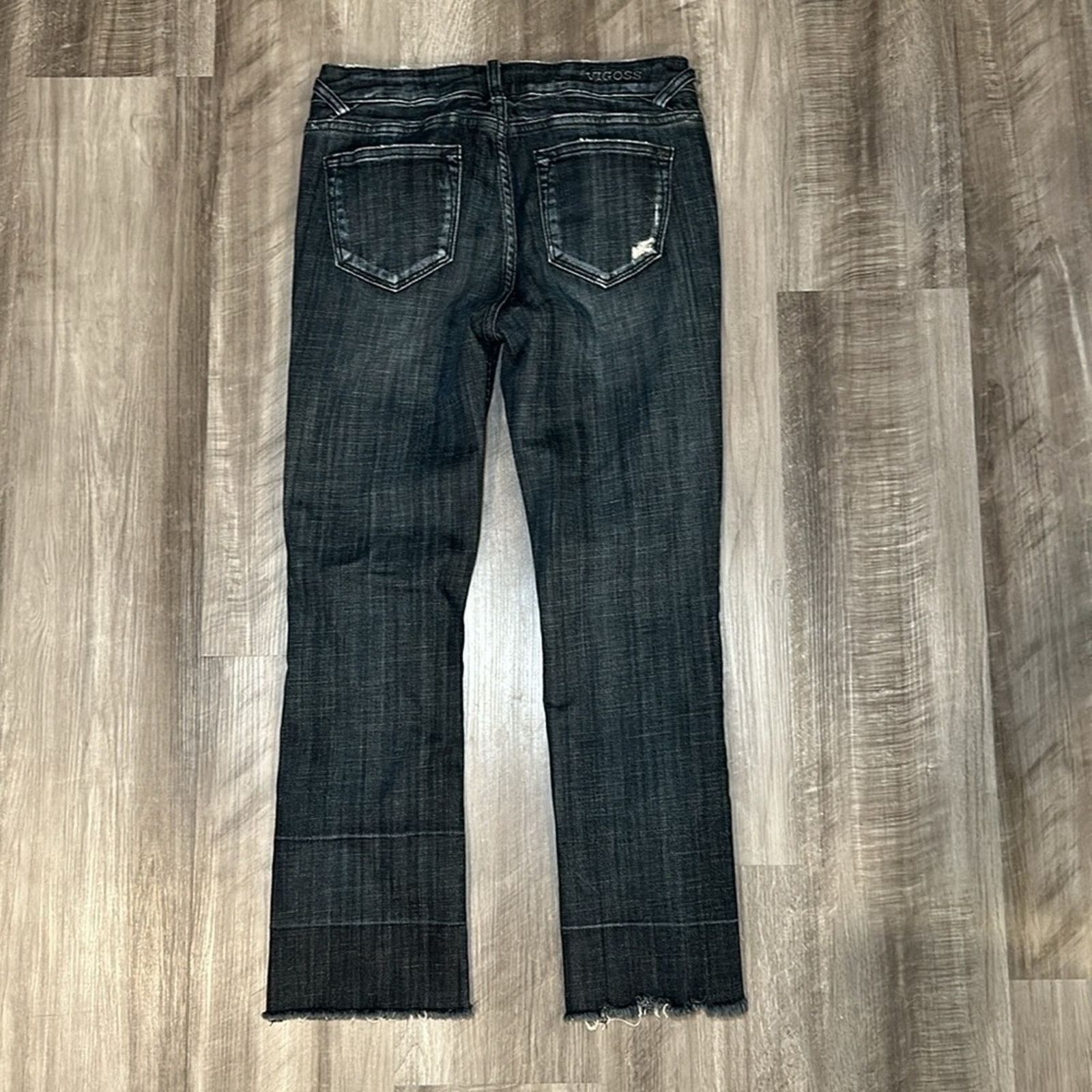 Other Vigoss The Jagger Distressed Straight Crop Jeans - 26 Size 26" / US 2 / IT 38 - 2 Thumbnail