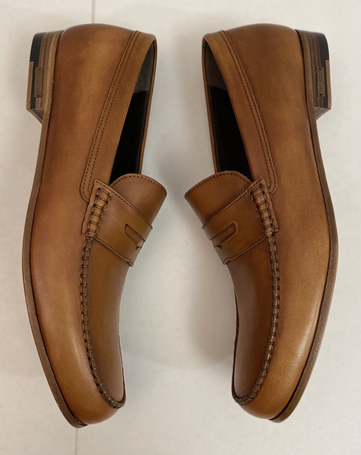 Dsquared2 Dsquared2 🇮🇹 Brown Leather Handmade Penny Loafer 12 NEW Size US 12 / EU 45 - 4 Thumbnail