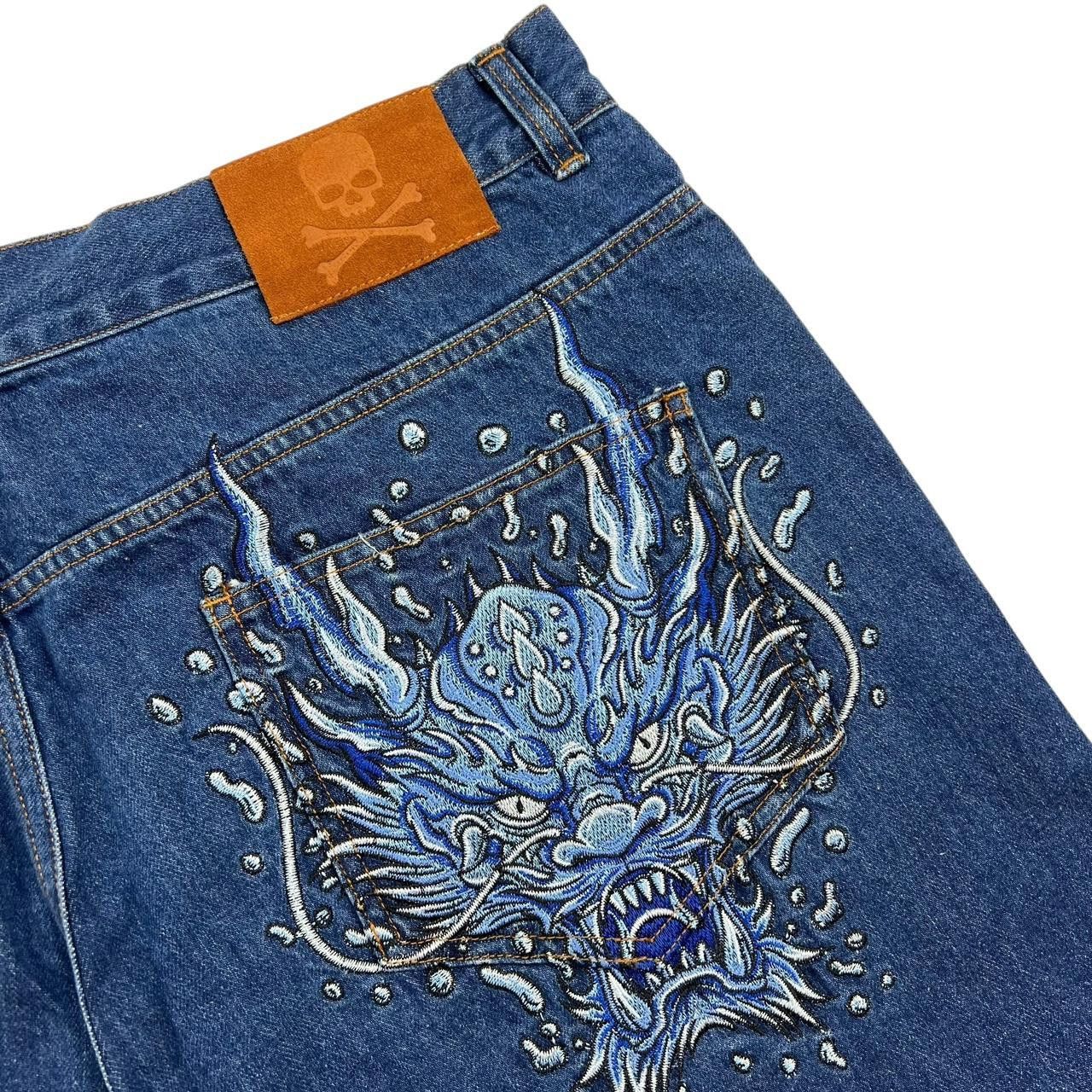 Other Bounty Bodega By Bounty Embroidered Dragon Shorts - Waist 38 Size US 38 / EU 54 - 4 Thumbnail