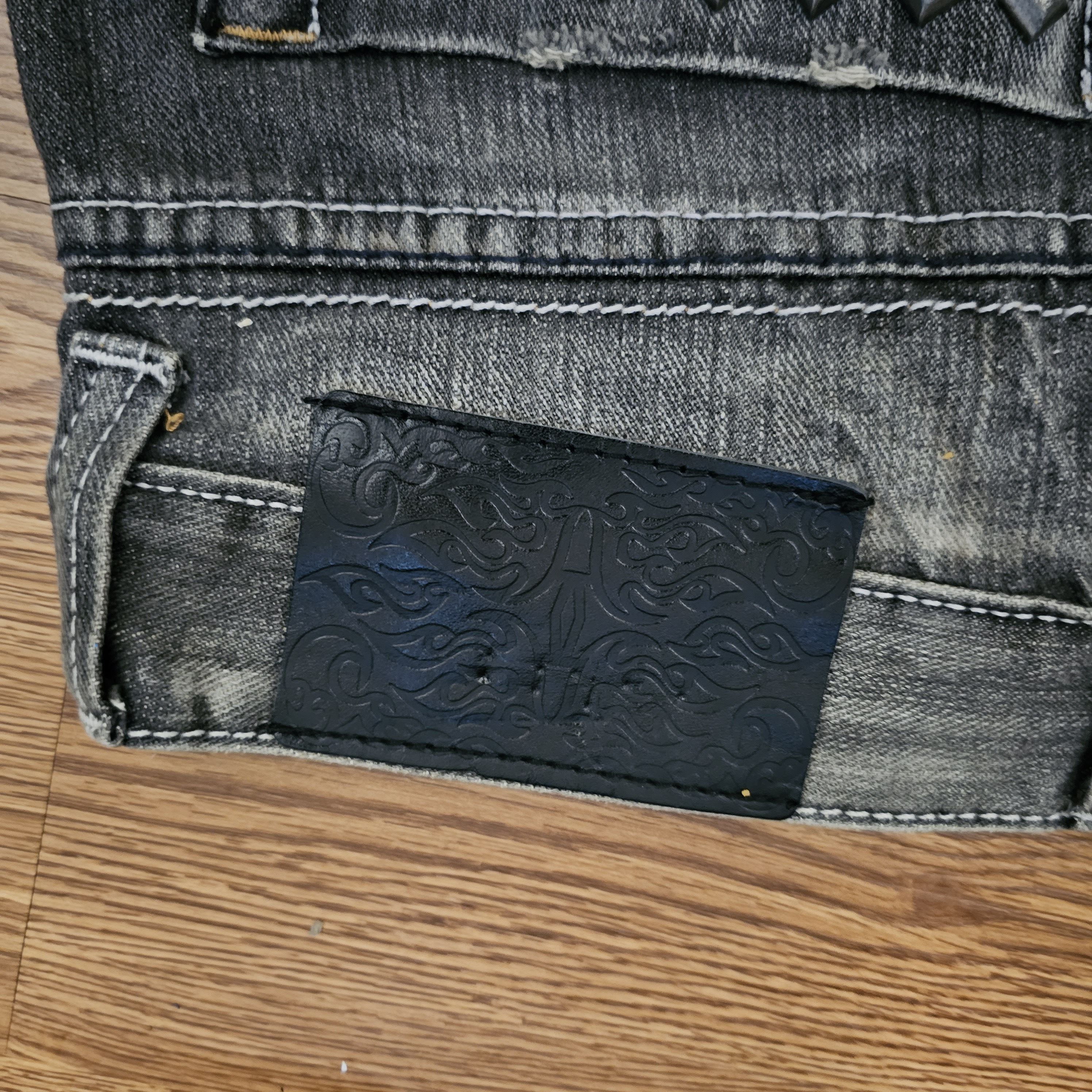 Hysteric Glamour Vintage IBS Jeans Studded Patchwork Distressed Jeans Size US 30 / EU 46 - 10 Thumbnail