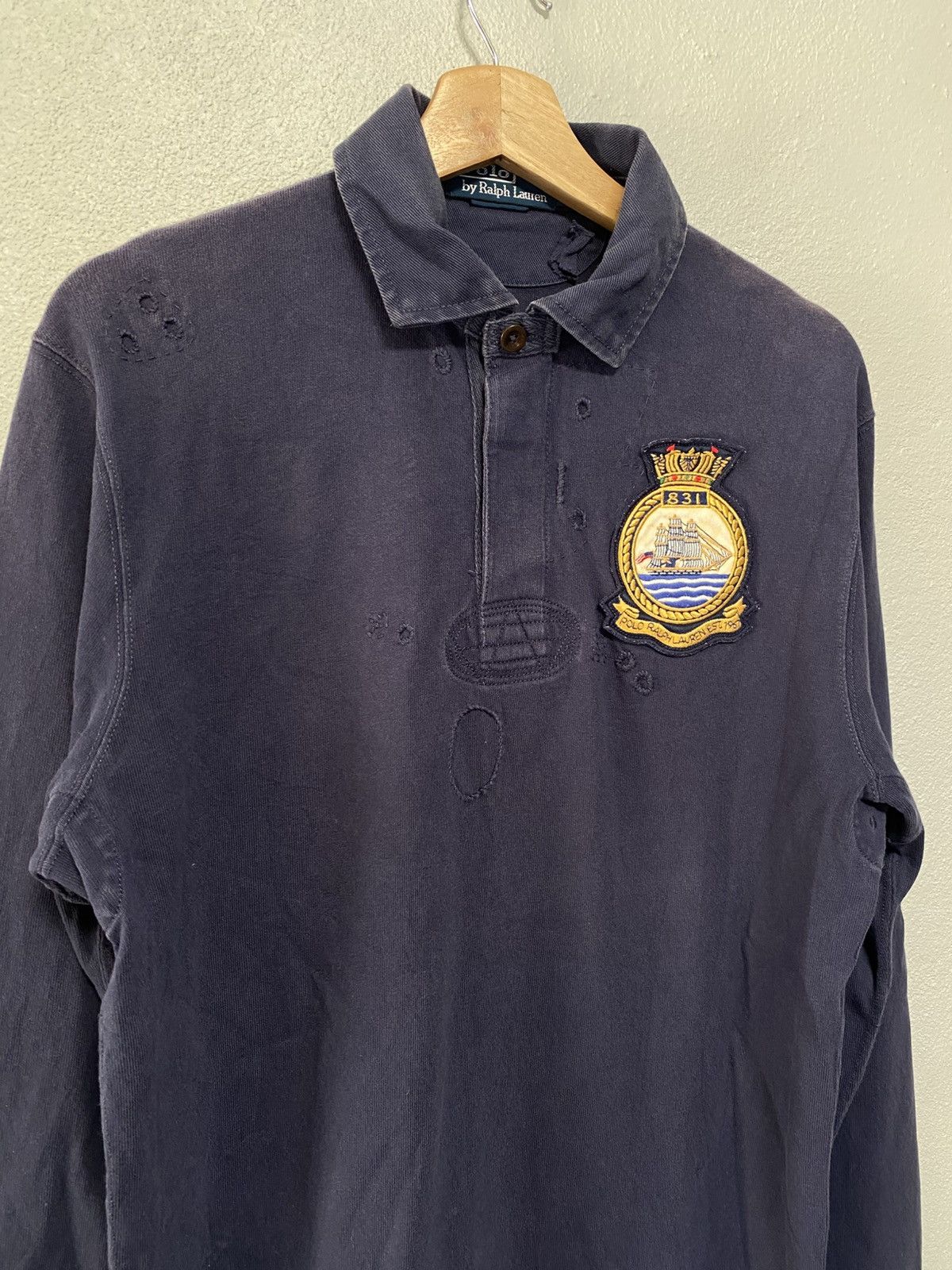 Polo Ralph Lauren Polo Ralph Lauren distressed patches Size US L / EU 52-54 / 3 - 6 Thumbnail