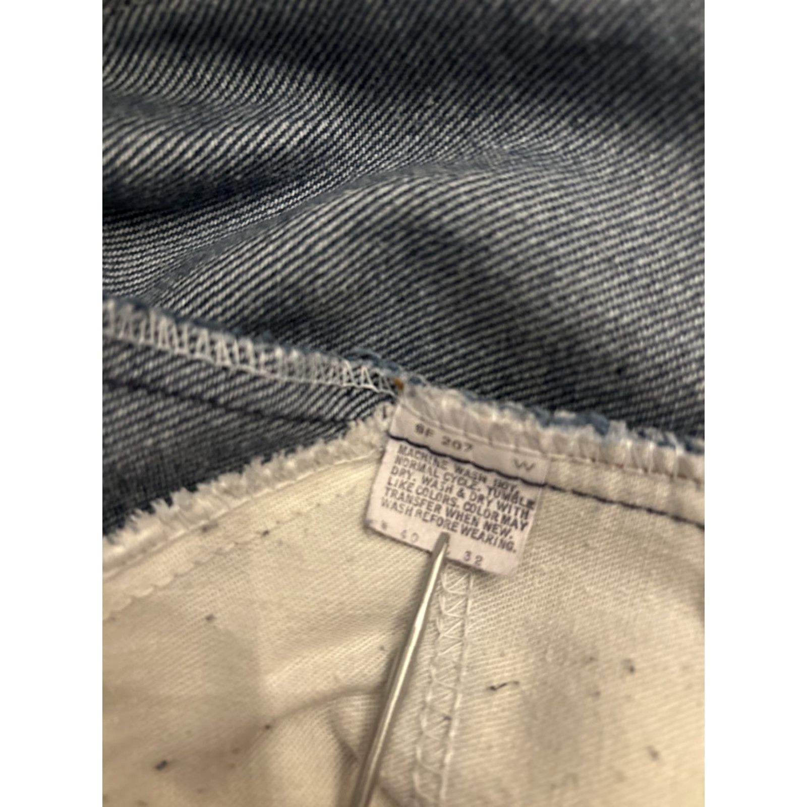 Levi's VINTAGE Levi's 575 Orange Tag Jeans 36x22 Blue Straight Mens Size US 36 / EU 52 - 4 Thumbnail