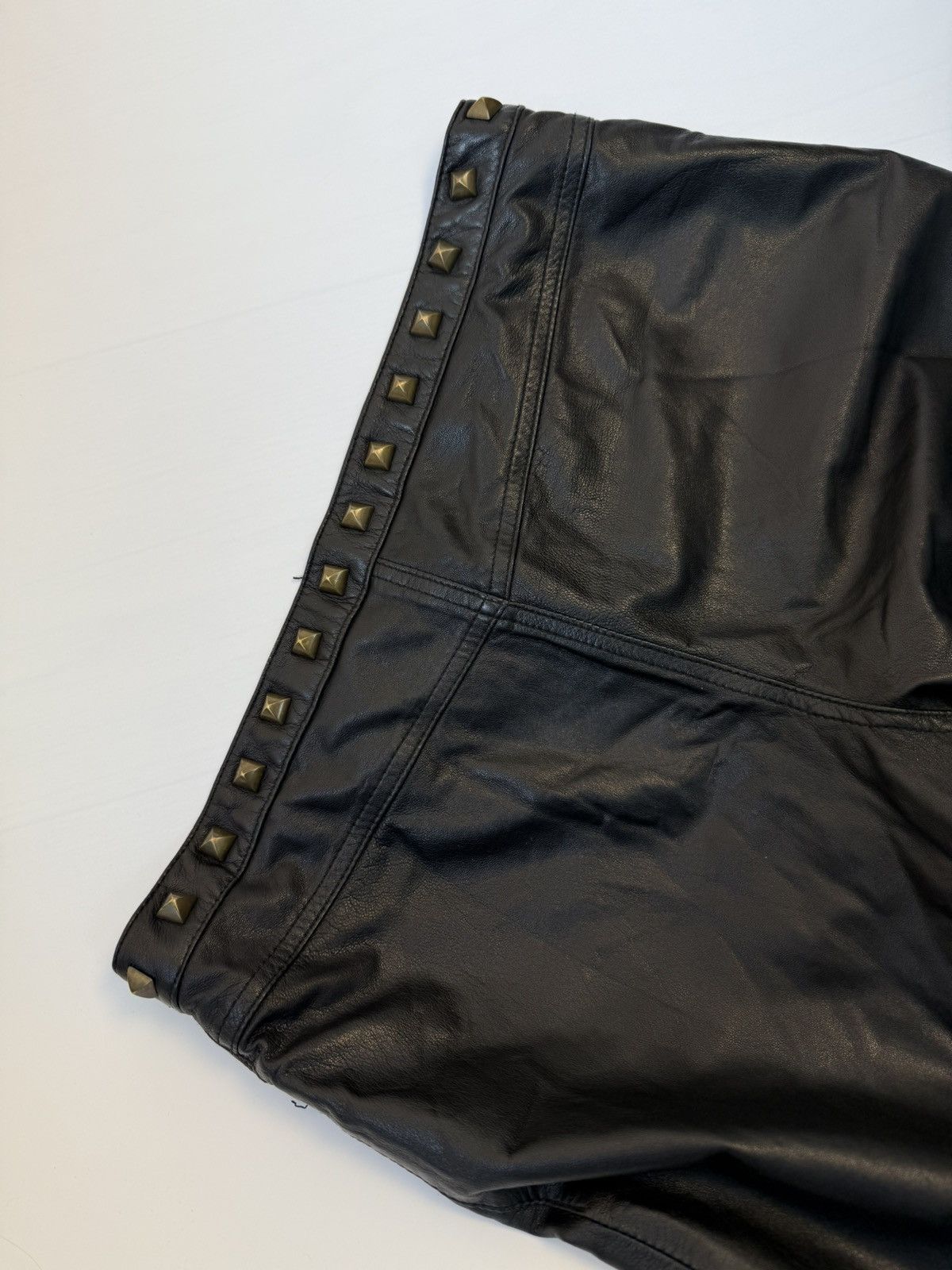 Moschino Archive Moschino Jeans Vintage Leather Pants Size 30" / US 8 / IT 44 - 11 Thumbnail