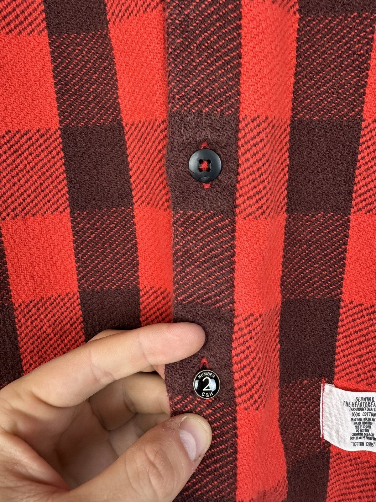 Bedwin & The Heartbreakers Bedwin The Heartbreakers Rogers Buffalo Check Flannel Shirt Size US L / EU 52-54 / 3 - 13 Thumbnail