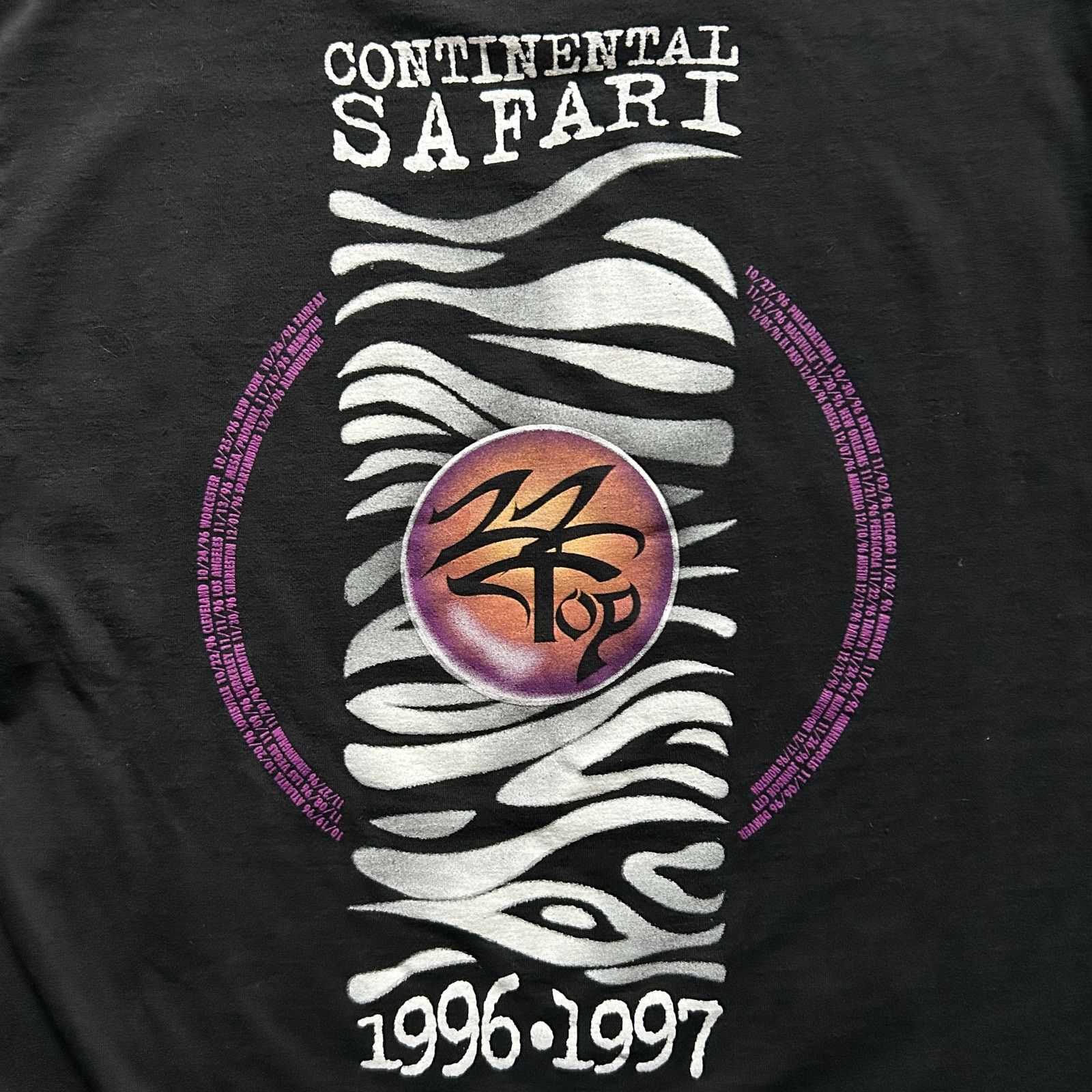 Other Vintage 1996 ZZ Top Continental Safari Tour T-Shirt- Sz L Size US L / EU 52-54 / 3 - 6 Thumbnail