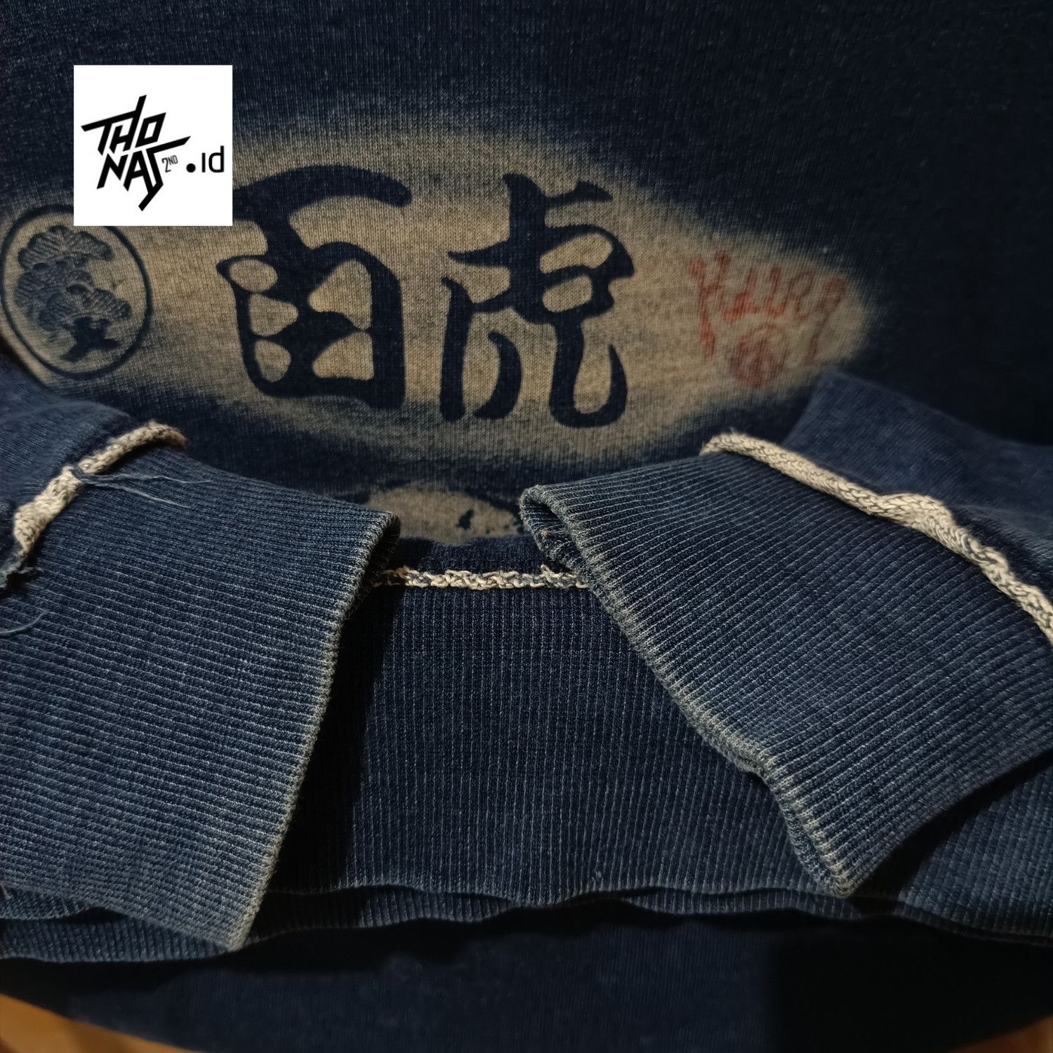 Eternal Eternal Japan Tiger Indigo Denim Sweatshirt Size US M / EU 48-50 / 2 - 3 Thumbnail