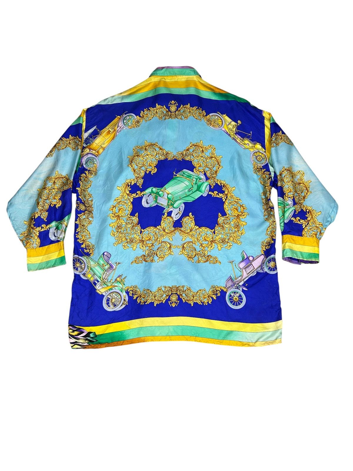 Versace Vintage Versace Sport Silk Venetian Shirt Size US L / EU 52-54 / 3 - 2 Thumbnail