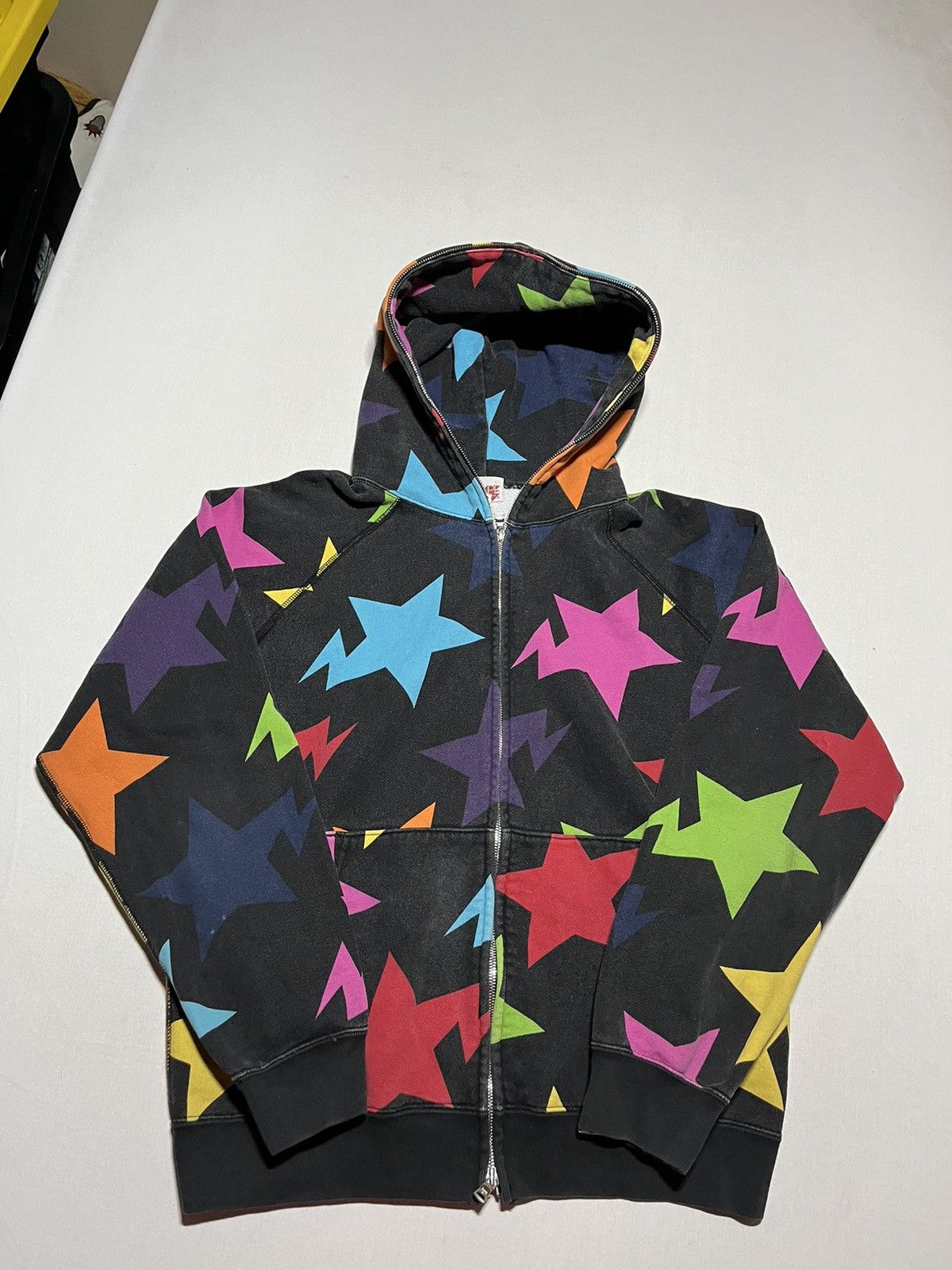 Bape × Nigo Sta Pattern Full Zip Hoodie Size US S / EU 44-46 / 1 - 1 Thumbnail