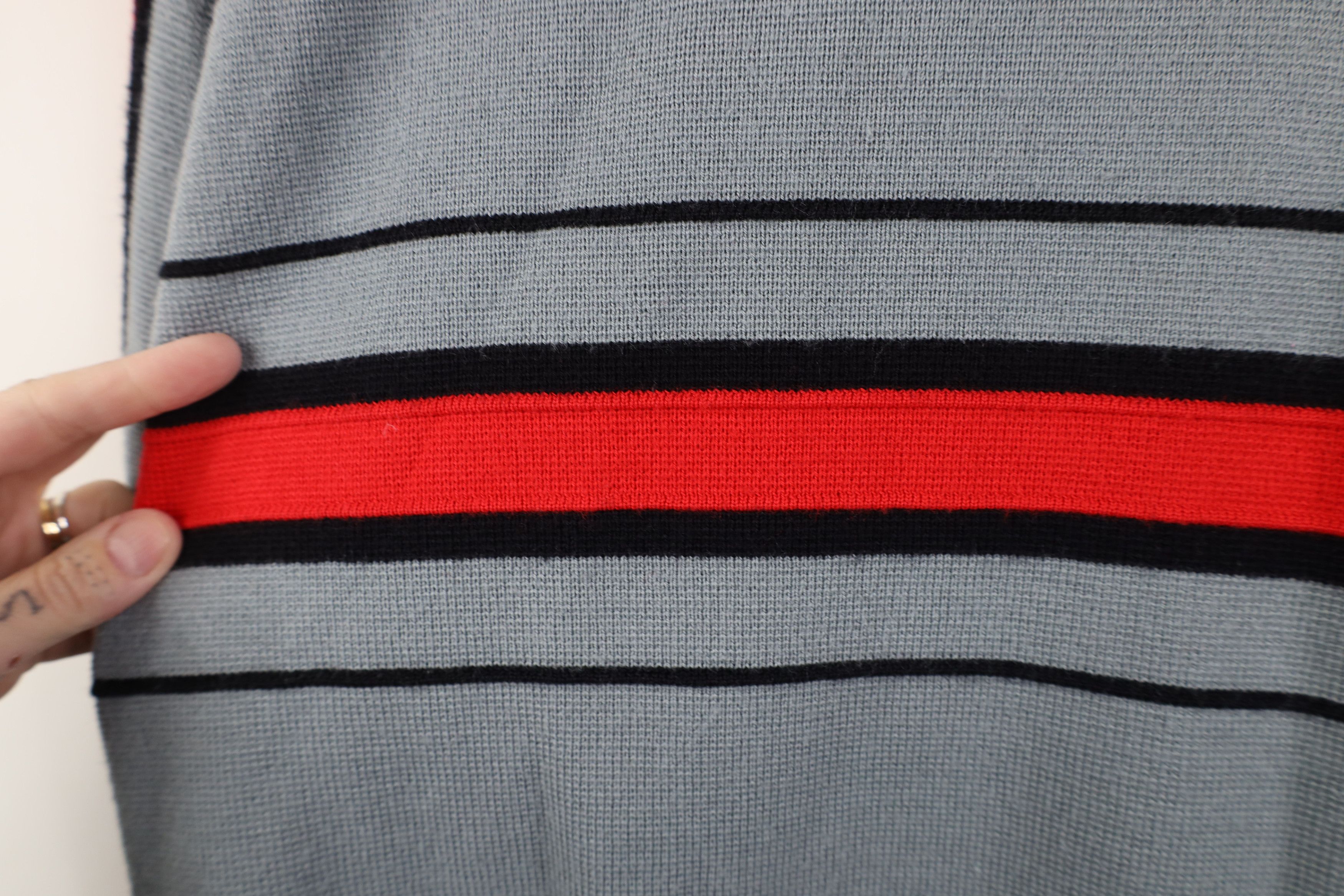 Vintage Vintage 90s Streetwear Blend Knit Striped Crewneck Sweater Size US M / EU 48-50 / 2 - 6 Thumbnail