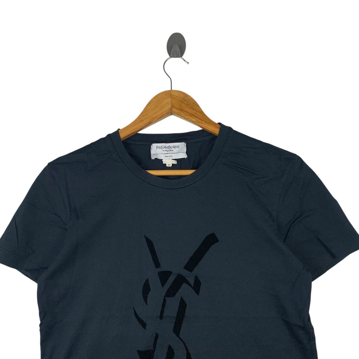 Yves Saint Laurent YvesSaintlaurent YSL Italian Designer Fashion Big T-Shirt Size M / US 6-8 / IT 42-44 - 2 Thumbnail