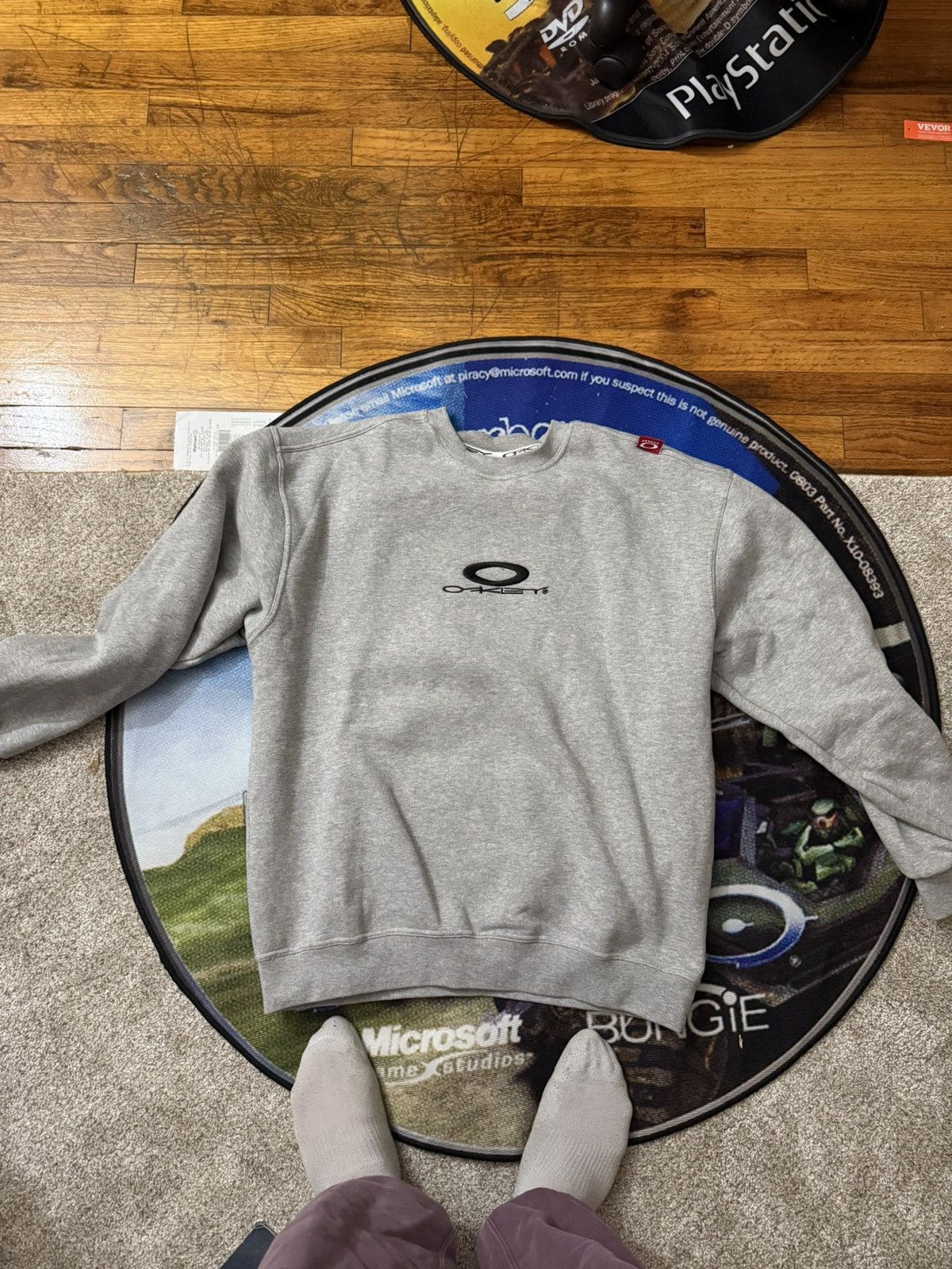Oakley Vintage Oakley Software Sweatshirt in Grey Size XL