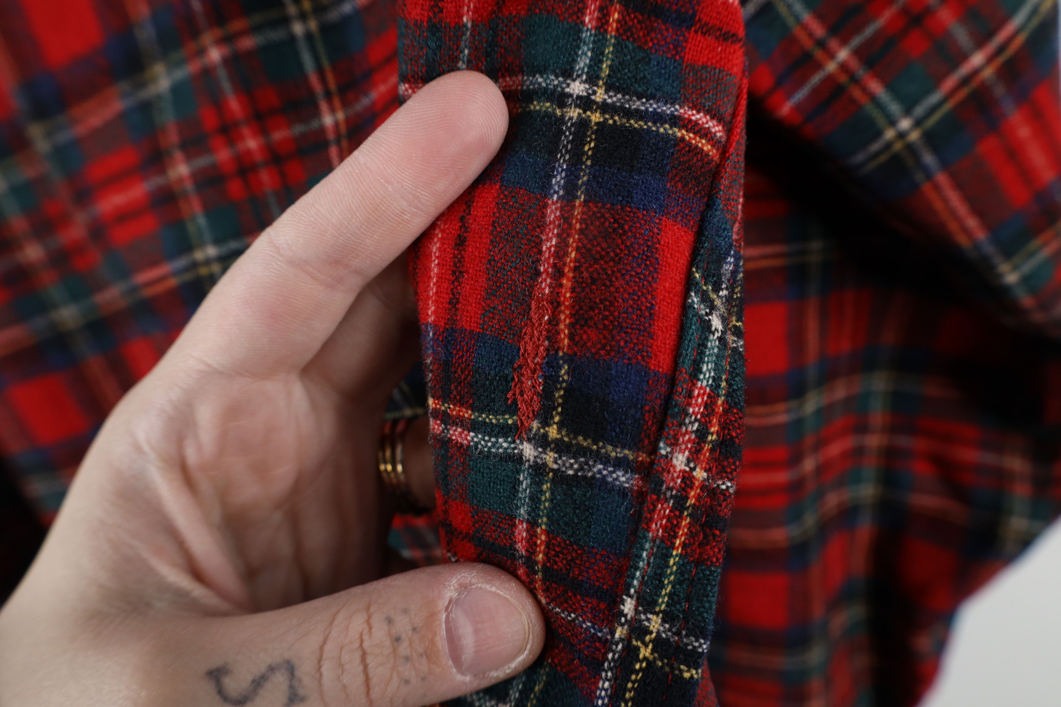 Pendleton × Vintage Vintage 70s Pendleton Edward Stewart Tartan Plaid Wool Shirt Size US M / EU 48-50 / 2 - 9 Thumbnail