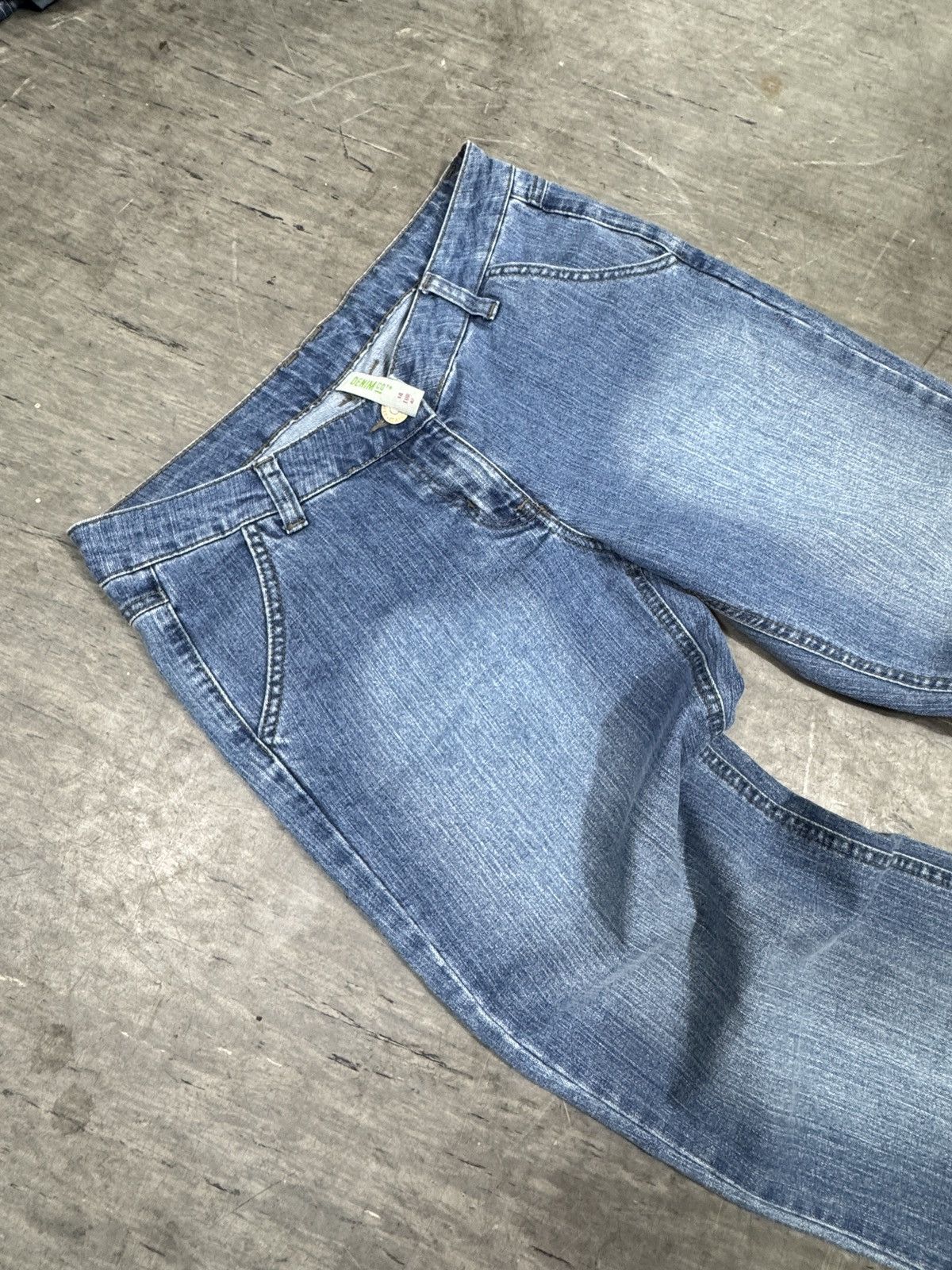 Japanese Brand × Kapital ᶠᵃⁿᶜʸᵍᵘʸ Y2K Flared Denim Boootcut Flared Jeans Cargo Pant Size US 32 / EU 48 - 3 Thumbnail