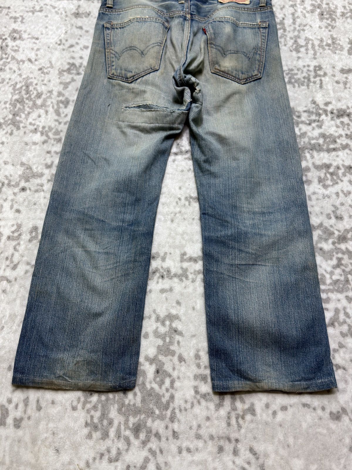 Edwin Vintage Edwin Distressed Mud Wash Denim Jeans Size US 33 - 14 Thumbnail