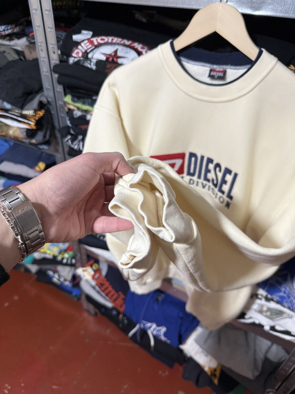Diesel Vintage Diesel Sweatshirt Big Logo Japanese Style Y2K Hype Size US XXL / EU 58 / 5 - 4 Thumbnail
