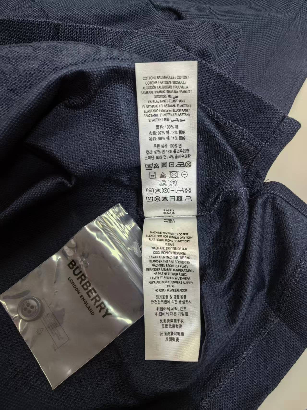 Burberry NWT Polo Shirt - Coal Blue, XXL Burberry Size US XXL / EU 58 / 5 - 11 Thumbnail