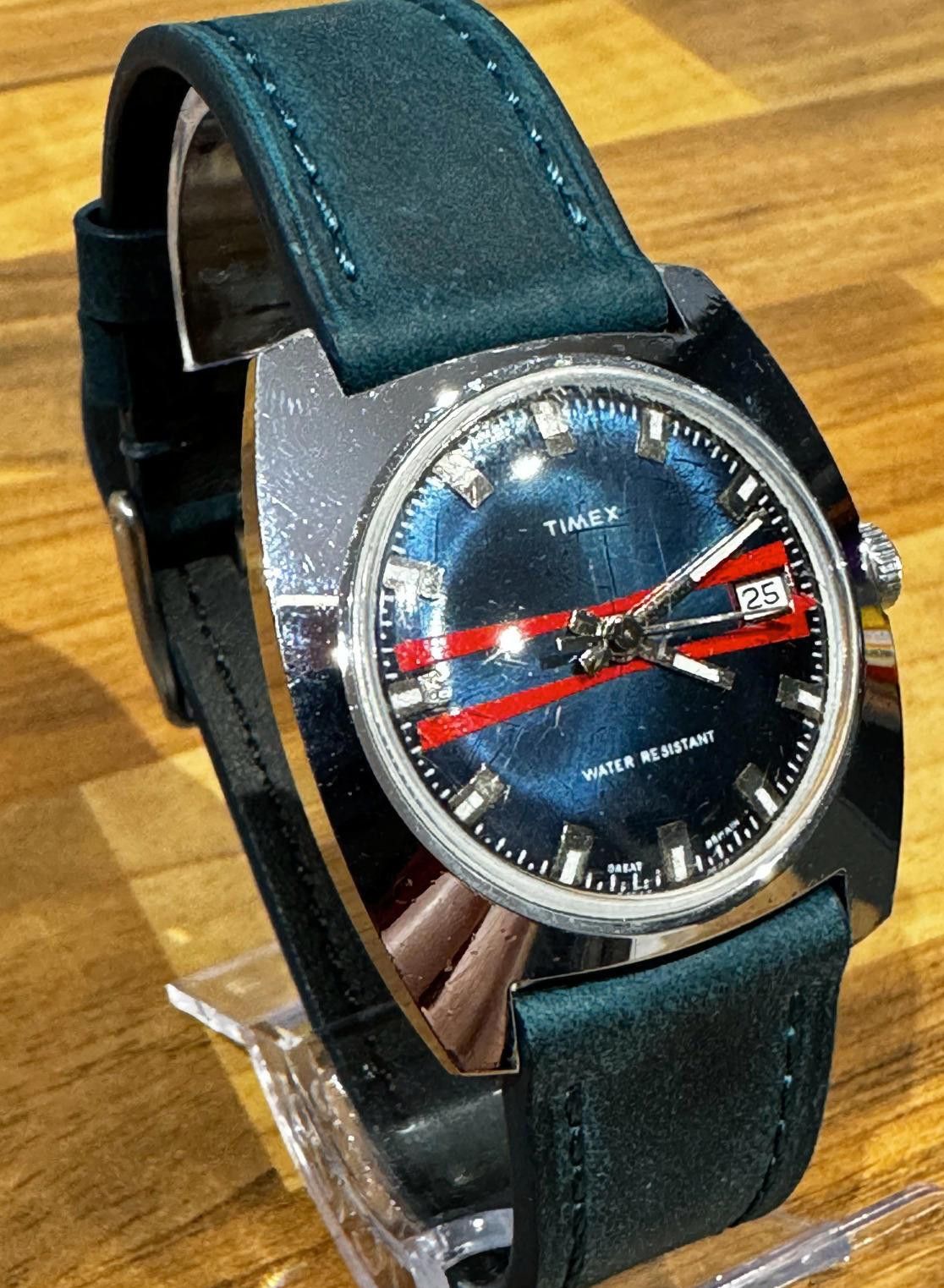 Timex Timex Sprite Calendar 23653 [1973] Watch With Leather Strap Size ONE SIZE - 2 Thumbnail