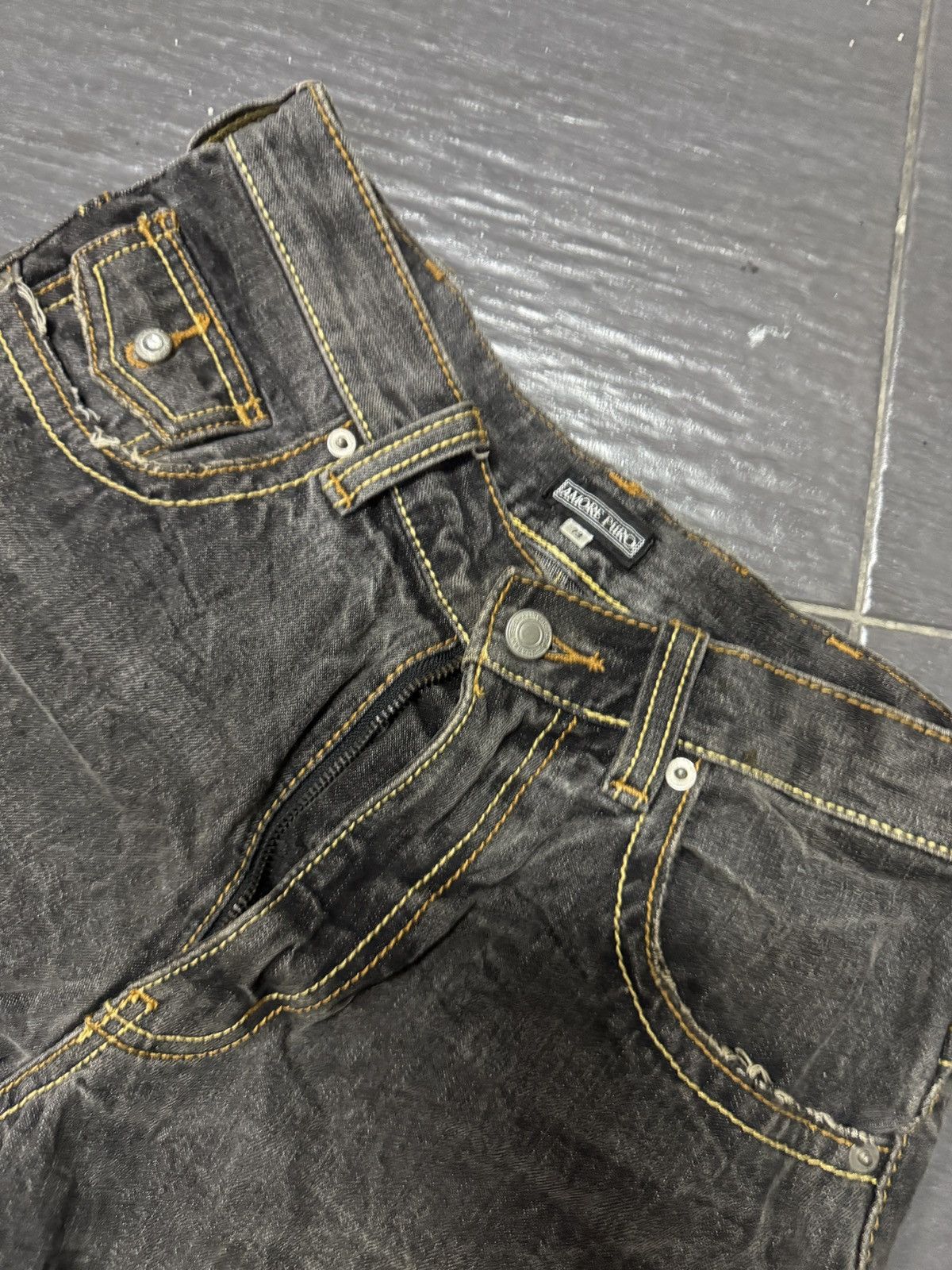 Japanese Brand AMORE PURO FLARE JEANS Size US 29 - 5 Thumbnail