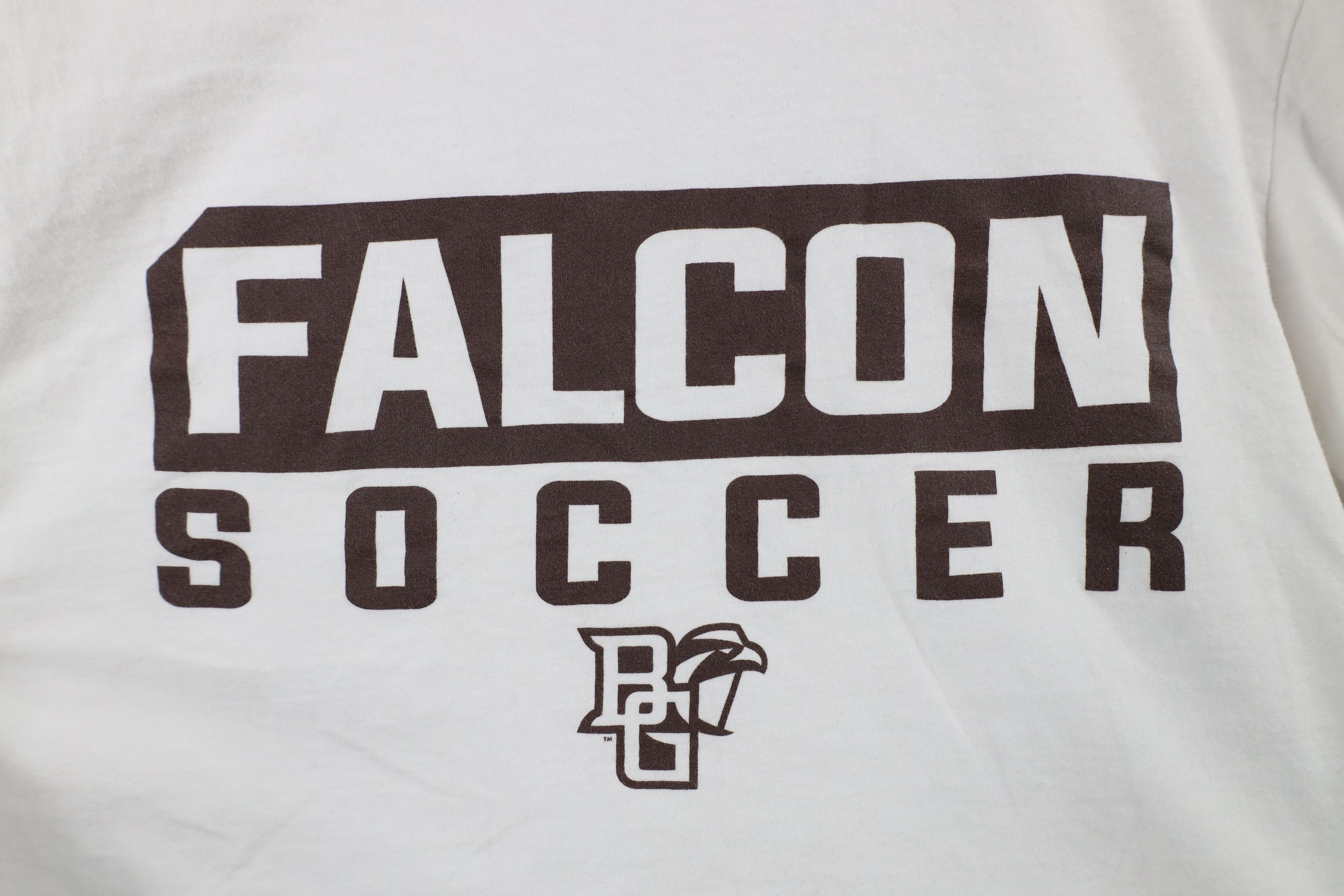 Nike × Vintage Nike Bowling Green State University Soccer T-Shirt White Size US M / EU 48-50 / 2 - 4 Thumbnail