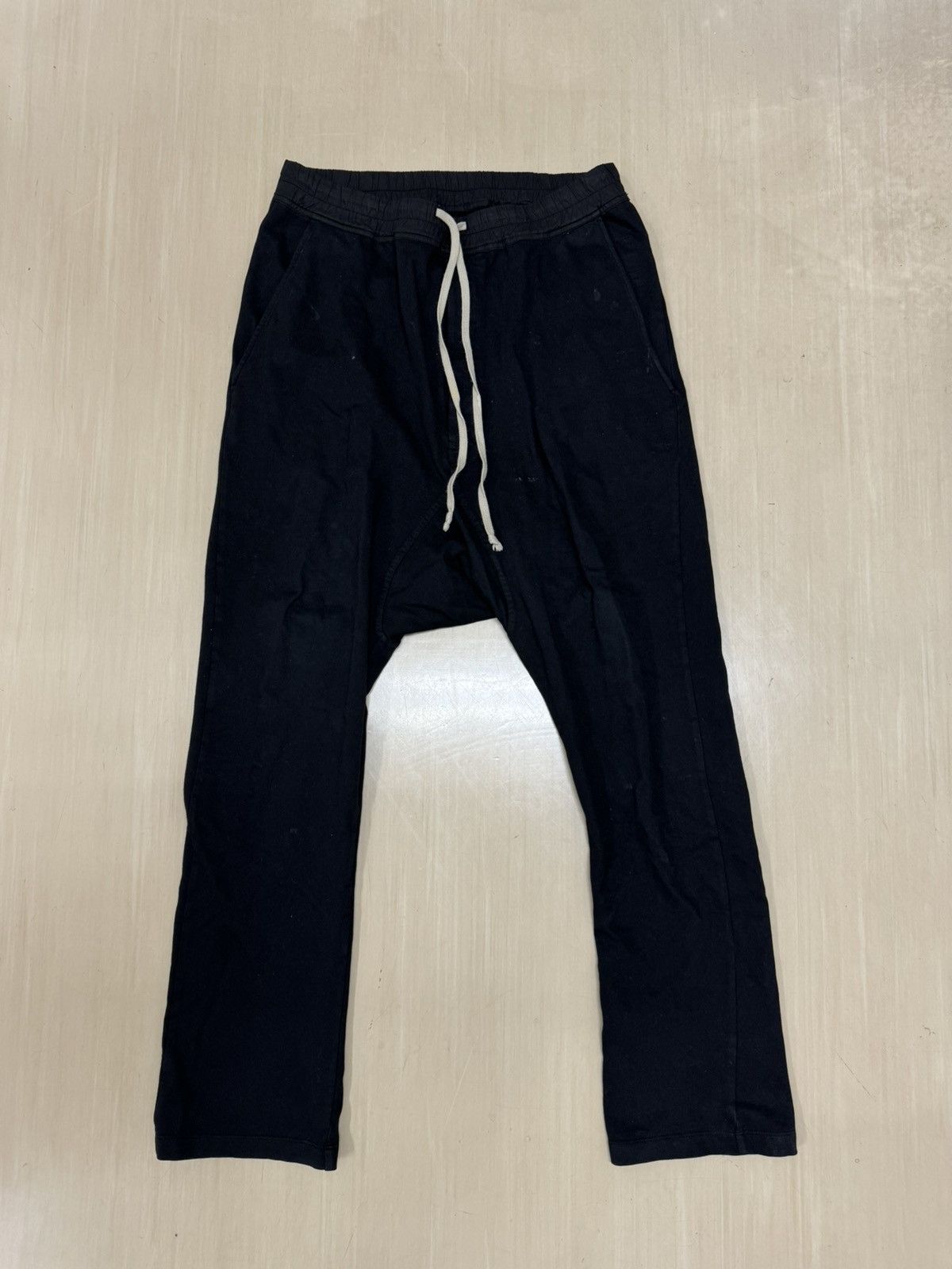 Pre-owned Rick Owens X Rick Owens Drkshdw Drawstring Long Pants In Black