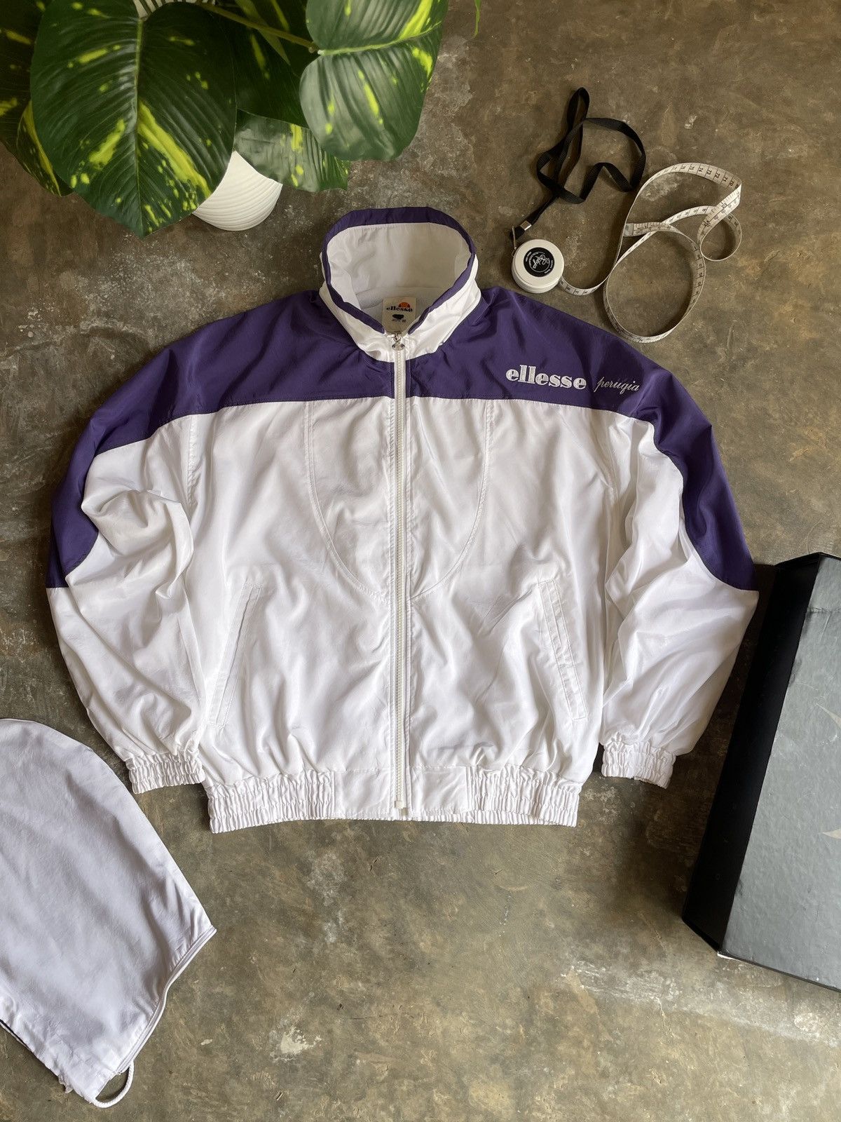 Ellesse × Vintage ELLESSE Vintage 90s Zipped Tracksuit top jacket rare y2k Size M / US 6-8 / IT 42-44 - 3 Thumbnail