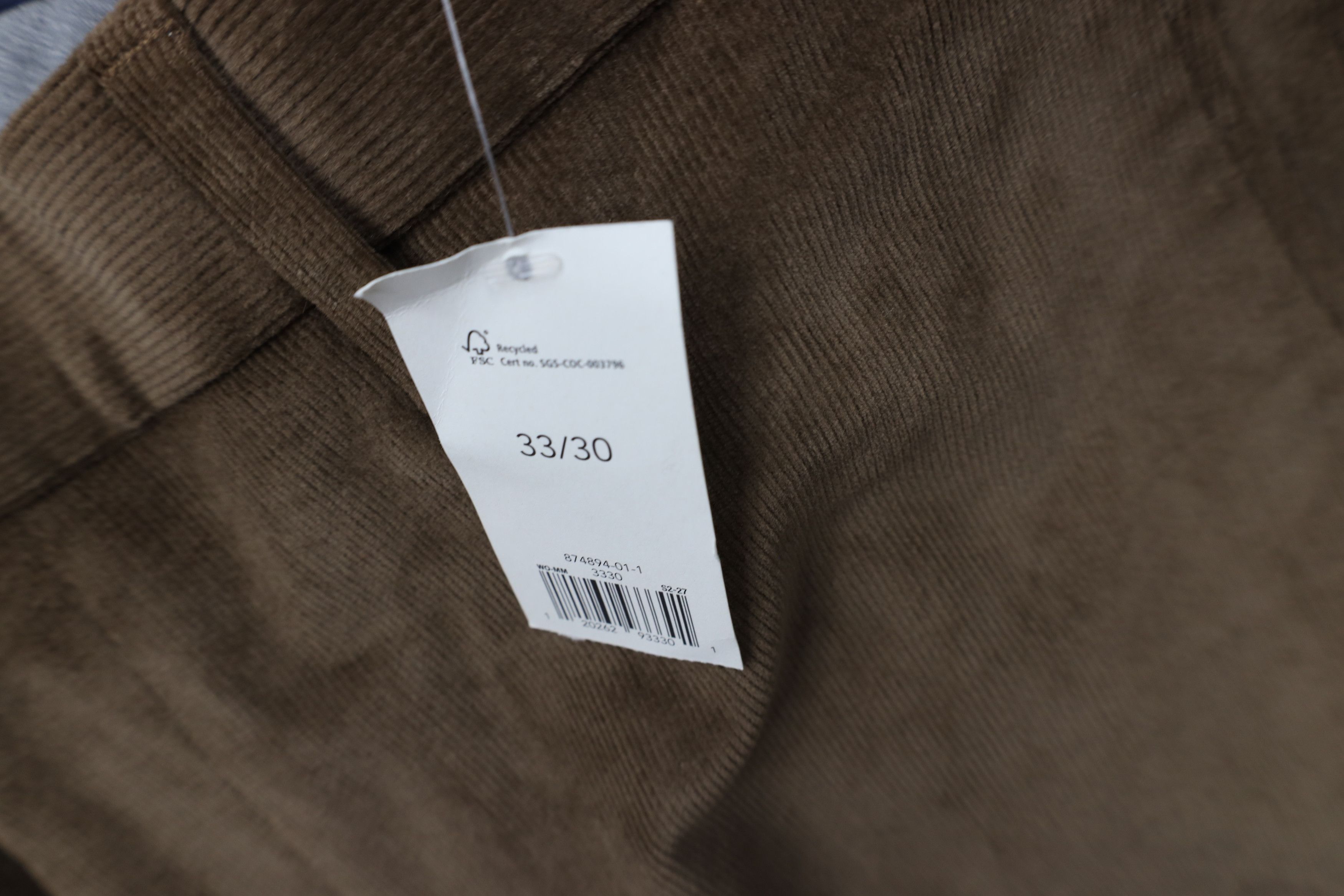 Banana Republic New Banana Republic Fit Stretch Corduroy Chino Pants Brown Size US 33 - 6 Thumbnail
