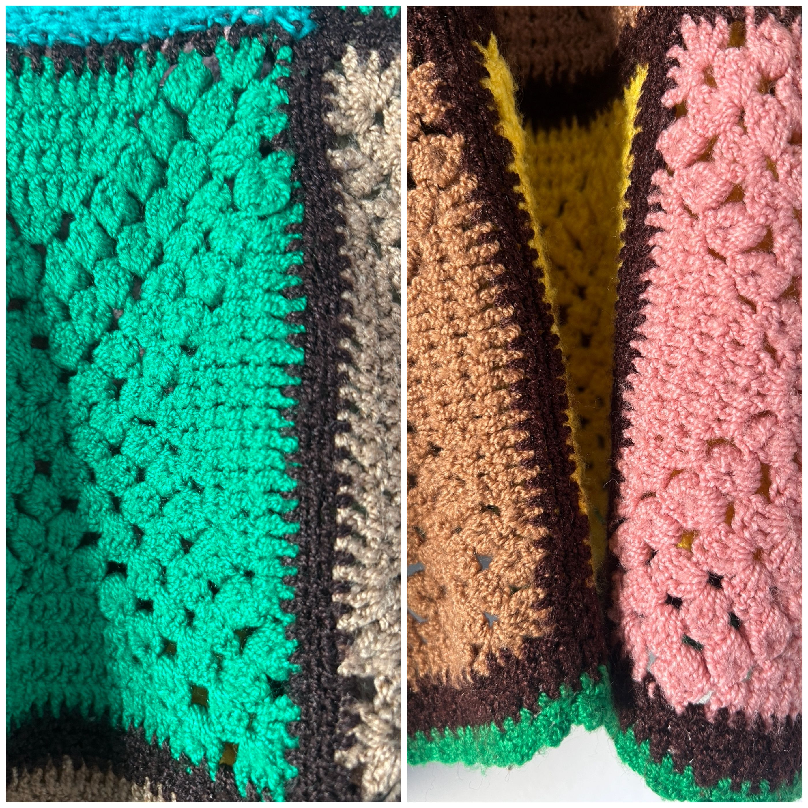 Vintage Vintage 70s Hand Crochet Poncho Size ONE SIZE - 9 Thumbnail