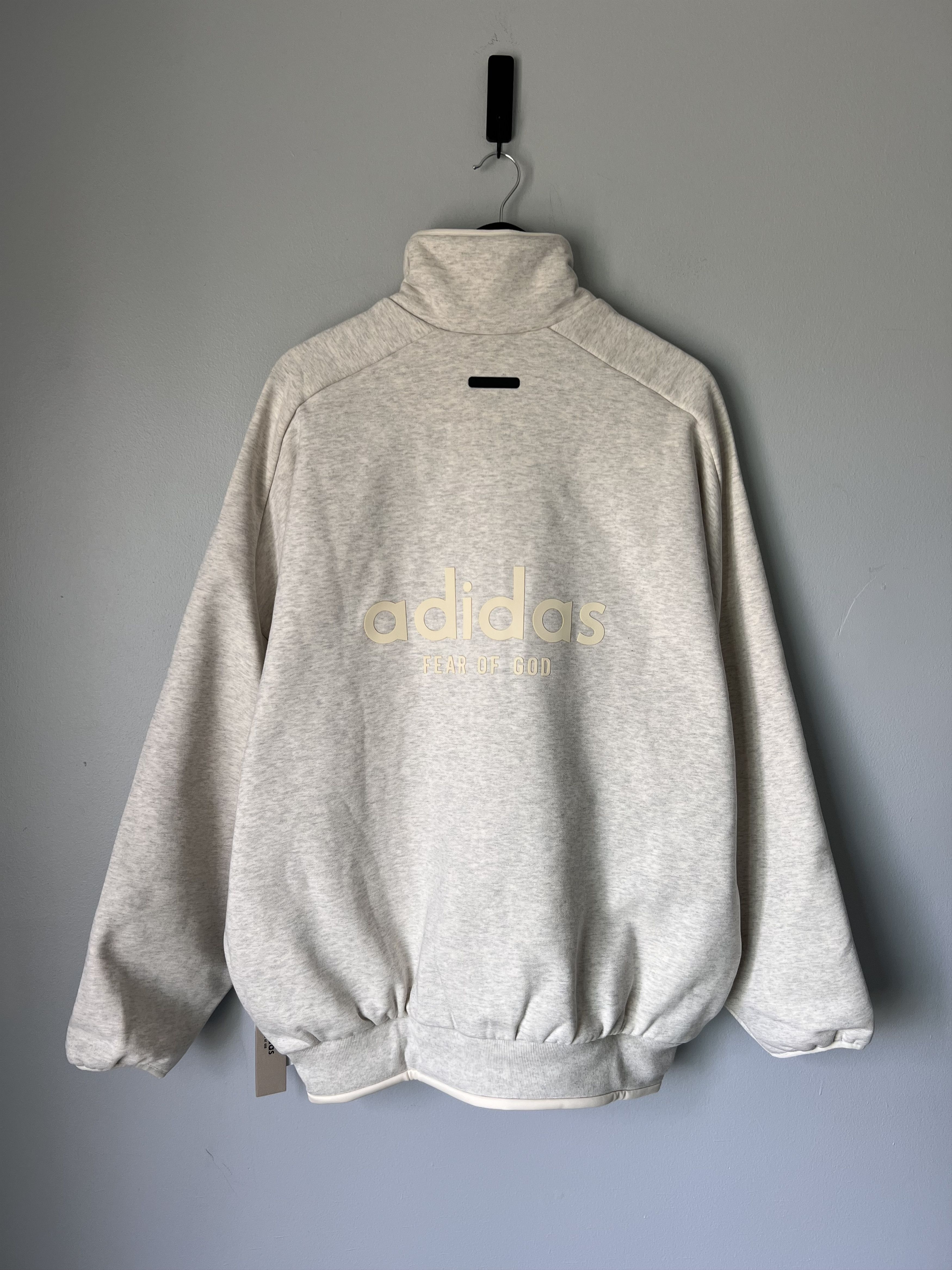 Adidas × Fear of God Adidas Fear of God Athletics Fleece Track Jacket in Oatmeal Size US L / EU 52-54 / 3 - 5 Thumbnail