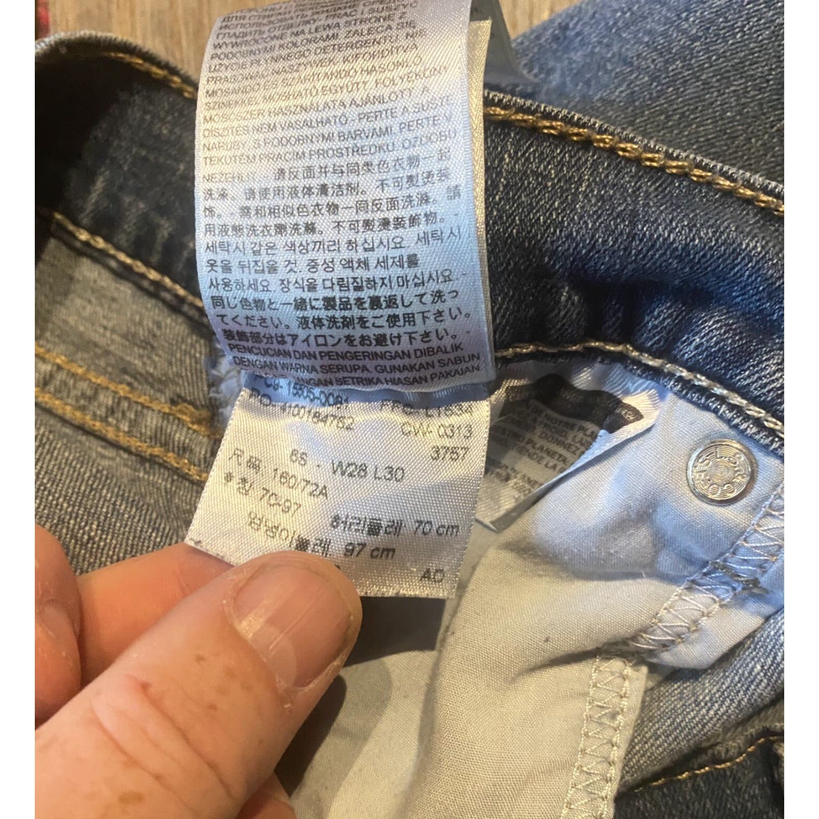 Levi's Levi's 505 Jeans Straight Leg 6 Short 28x30 Blue Denim Women Jeans Mid Rise Pockets Regular Size 28" / US 6 / IT 42 - 6 Thumbnail